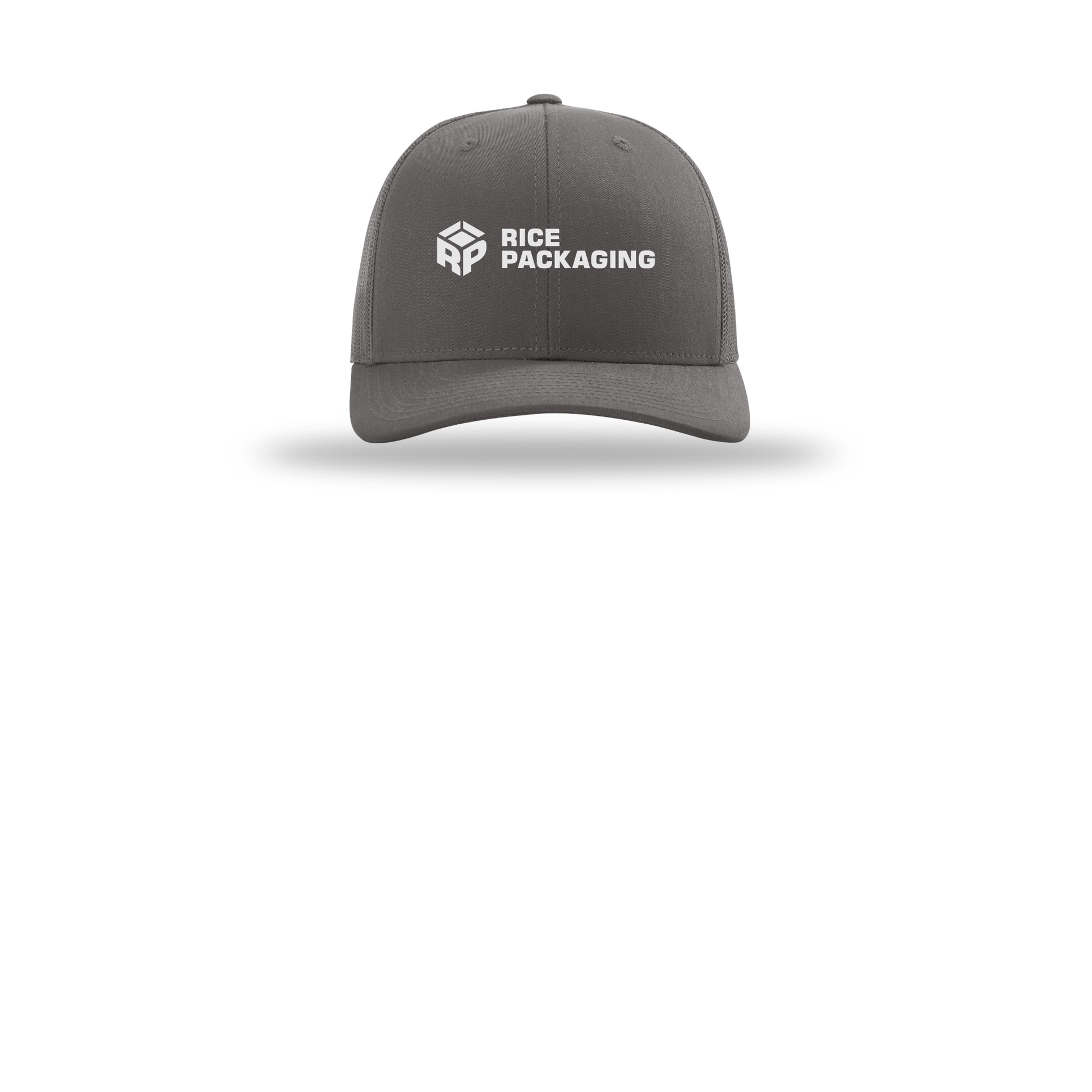 ricepackaging-richardson-trucker-cap-embroidery-capfront-R112-charcoal-flat-front