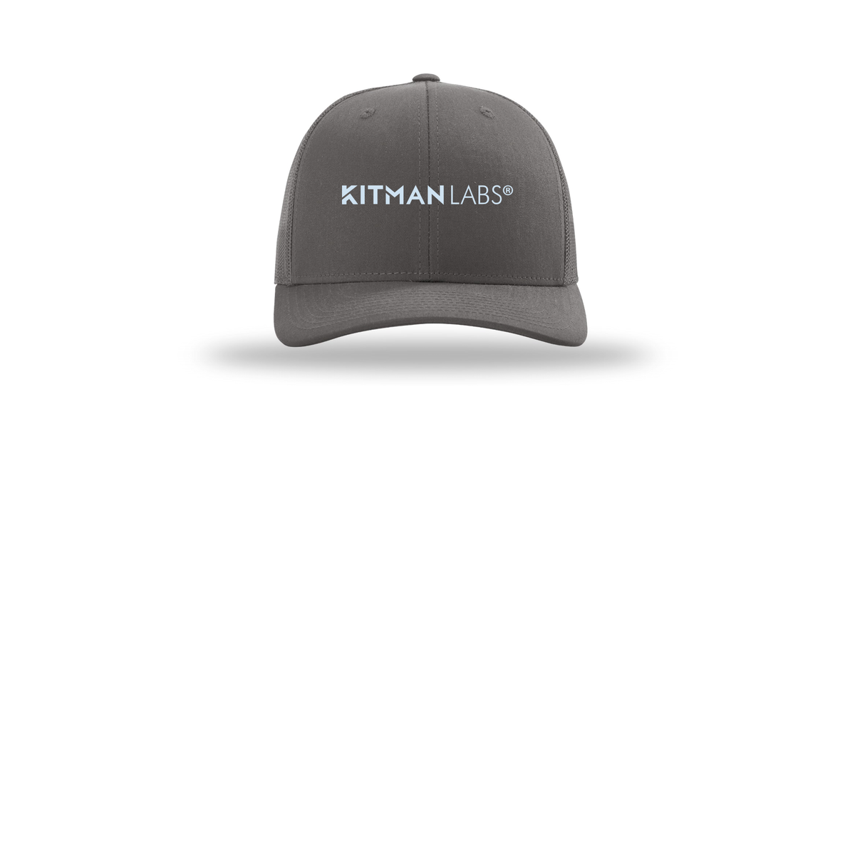 kitmanlabs-richardson-trucker-cap-embroidery-capfront-R112-charcoal-flat-front