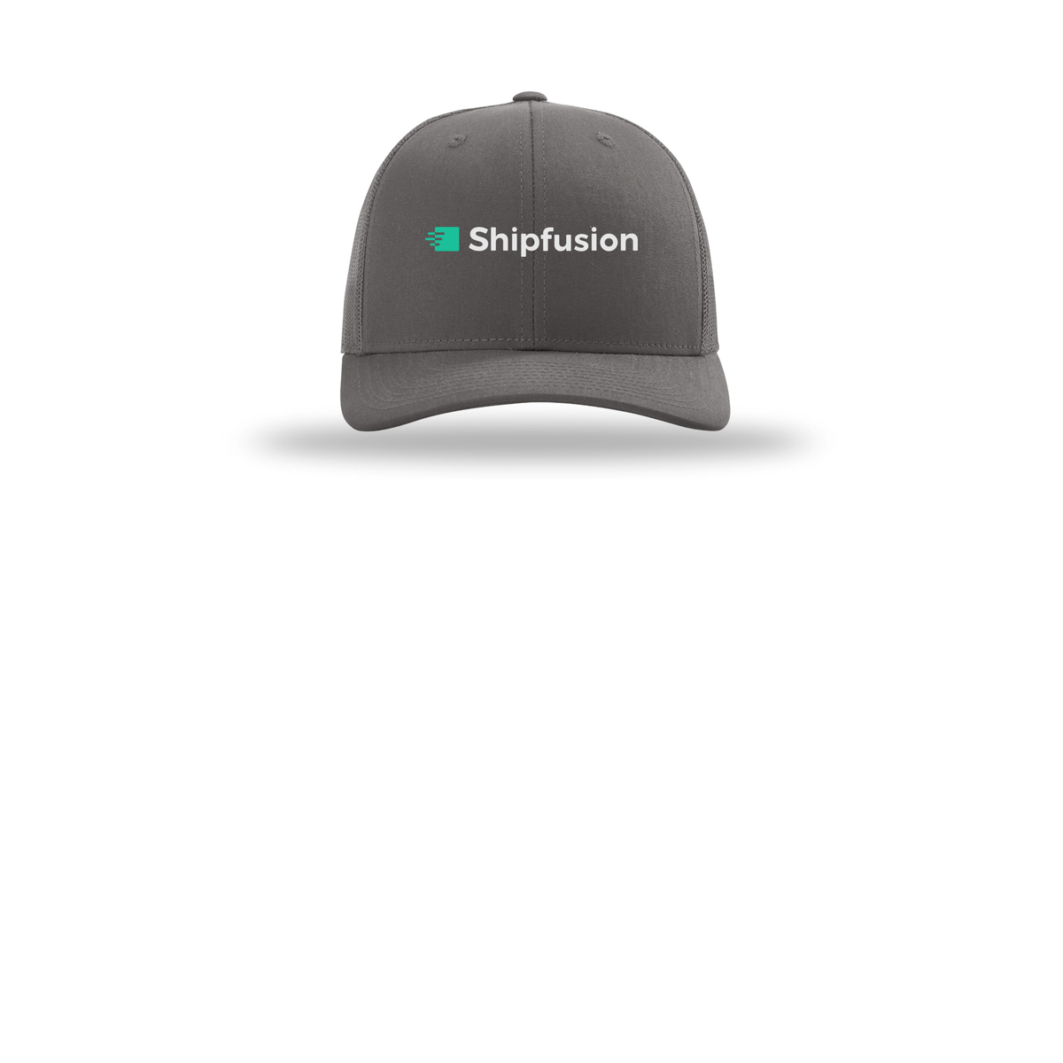 shipfusion-richardson-trucker-cap-embroidery-capfront-R112-charcoal-flat-front