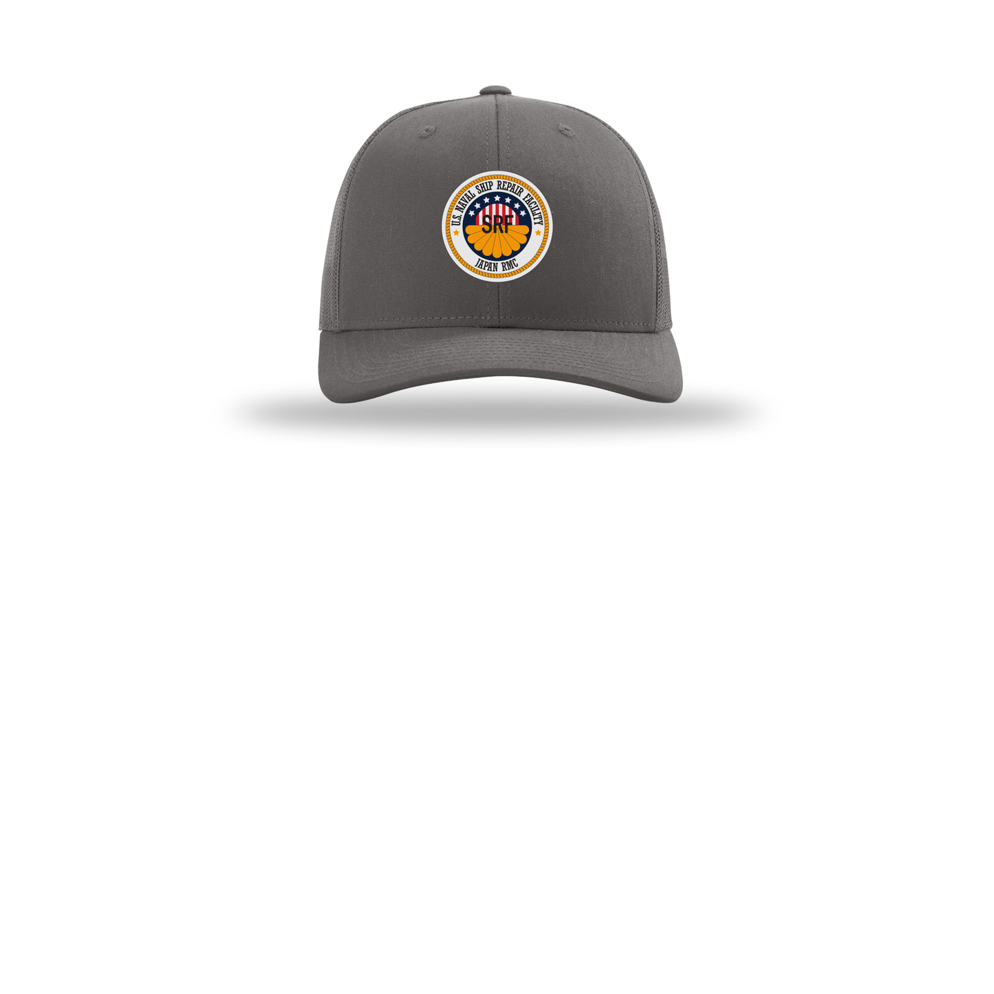srf-jrmc-richardson-trucker-cap-embroidery-capfront-R112-charcoal-flat-front