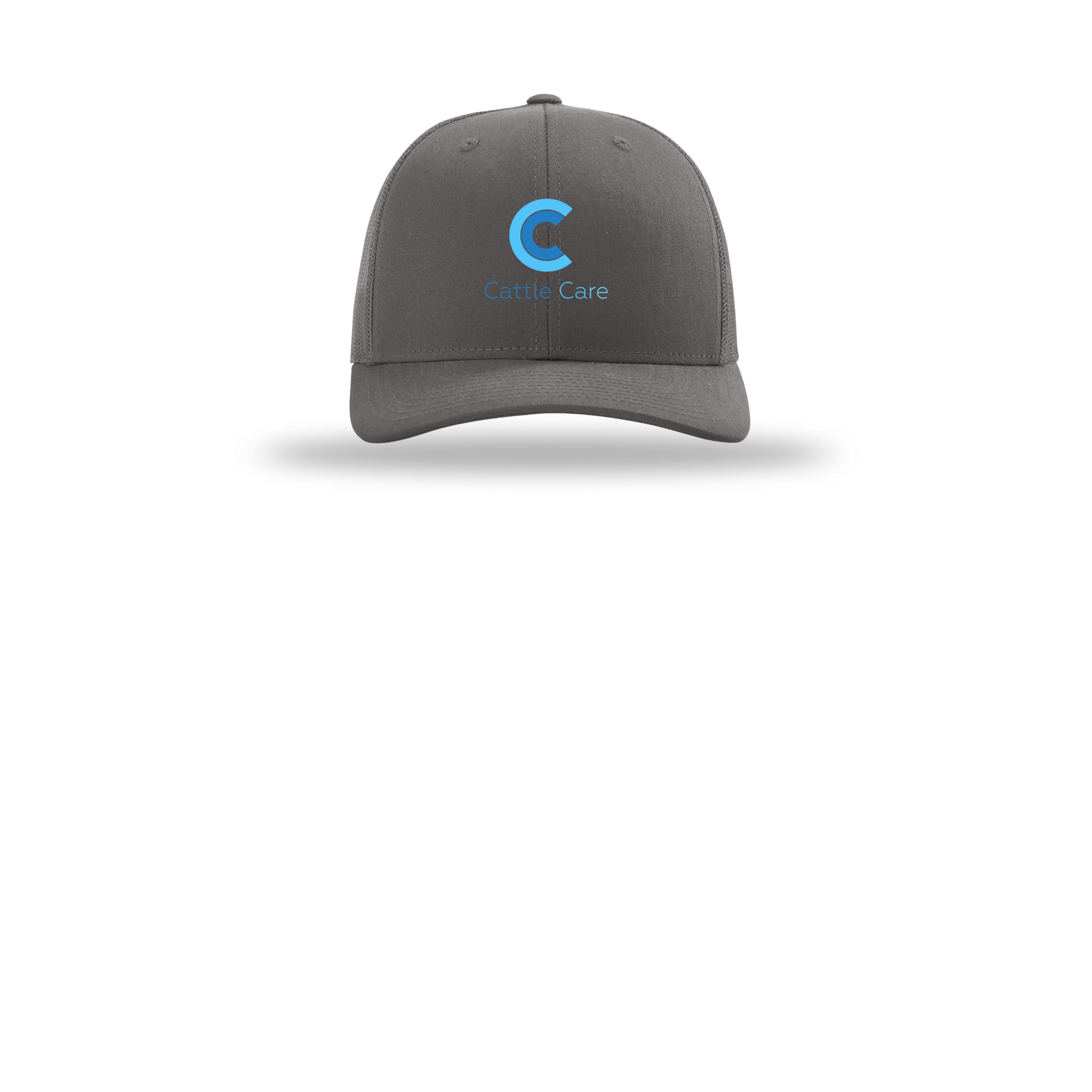 cattle-care-richardson-trucker-cap-embroidery-capfront-R112-charcoal-flat-front