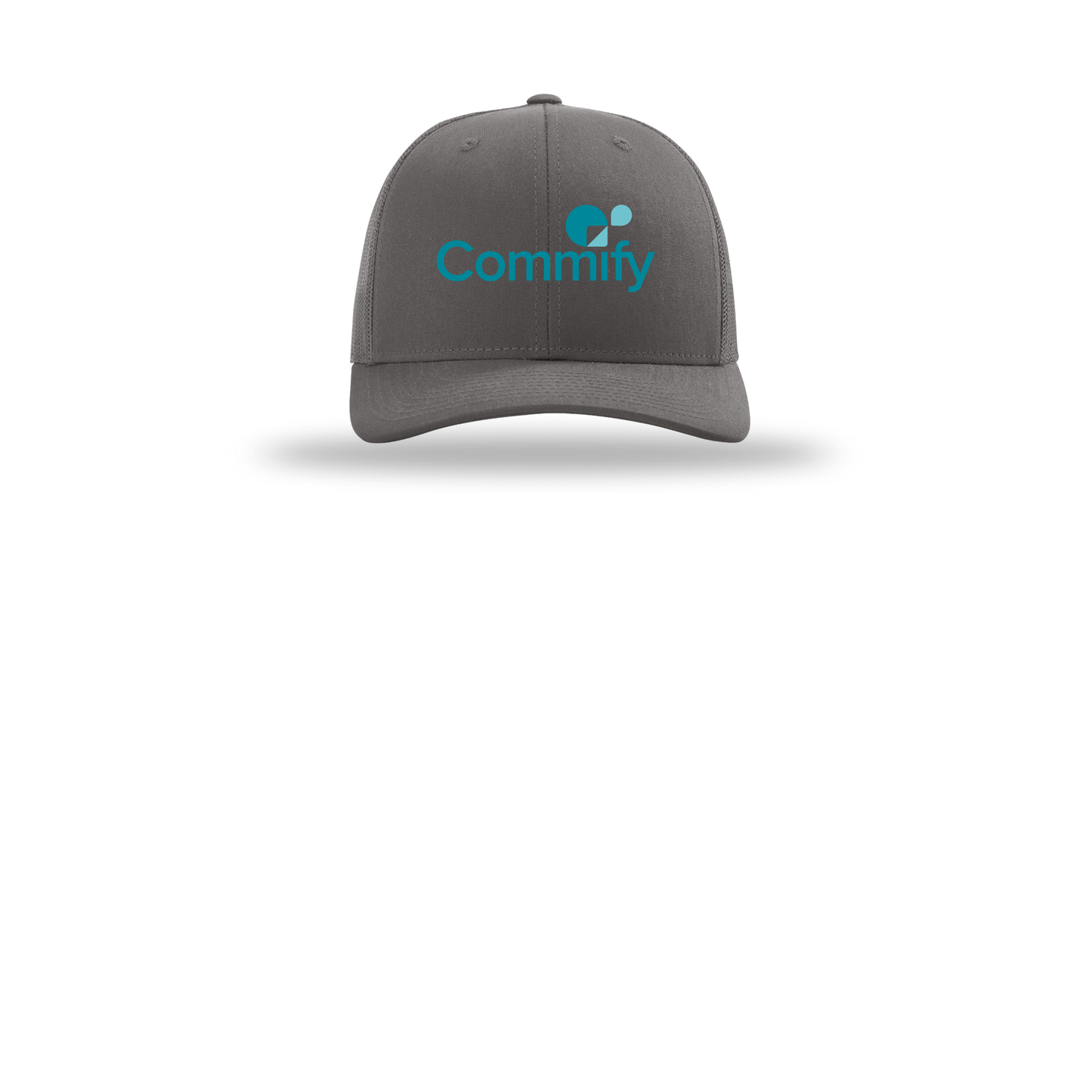 commify-richardson-trucker-cap-embroidery-capfront-R112-charcoal-flat-front