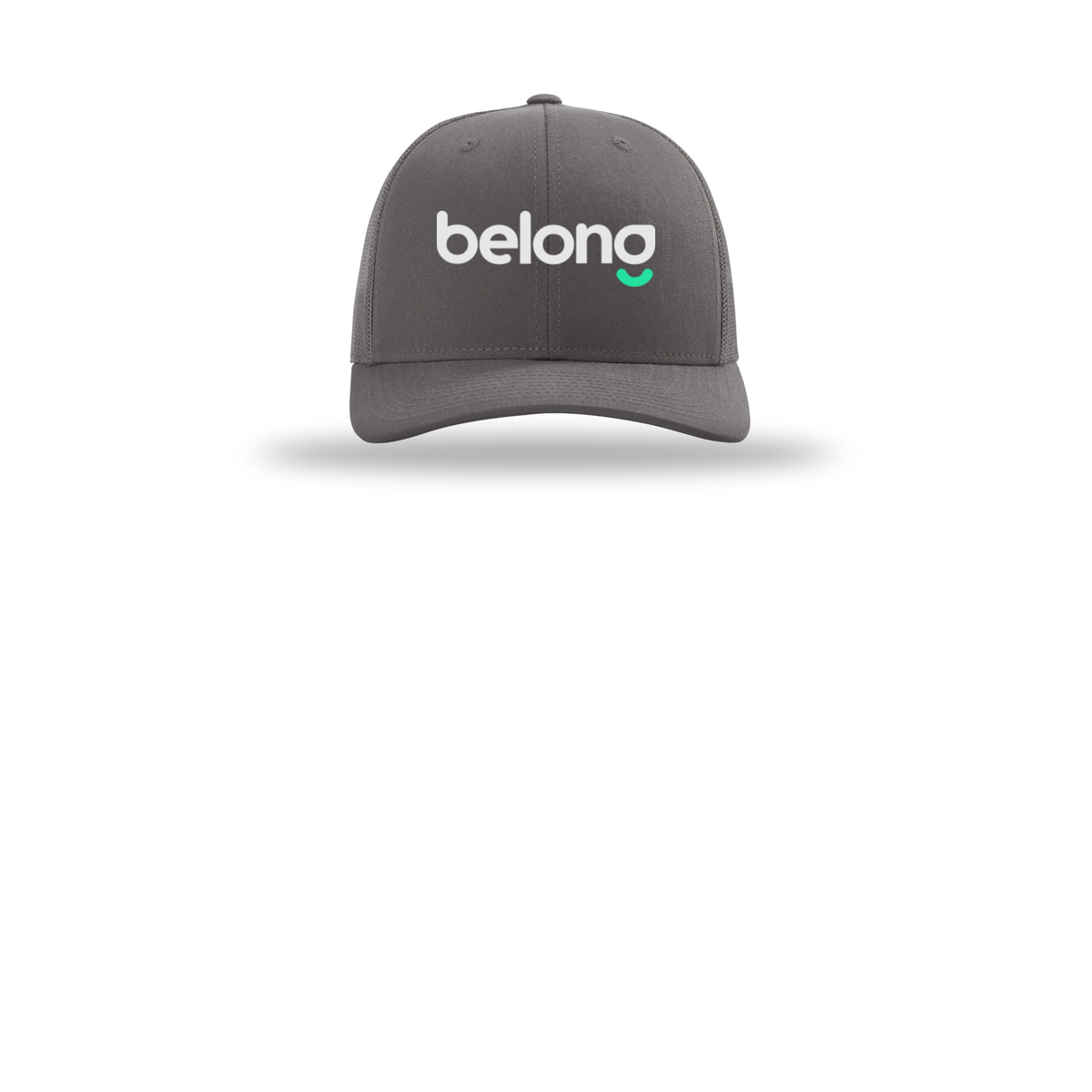 belonghome-richardson-trucker-cap-embroidery-capfront-R112-charcoal-flat-front