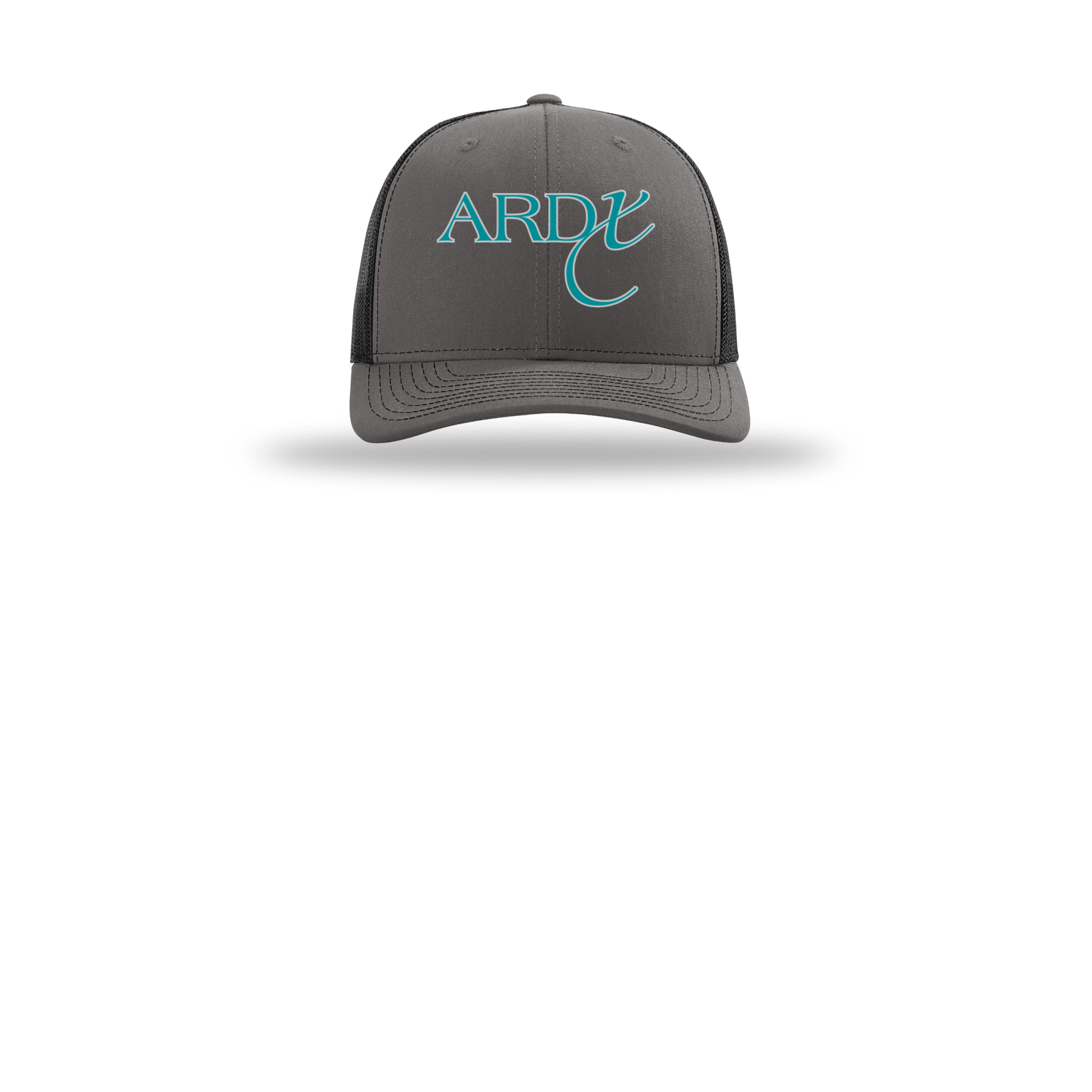 ardx-richardson-trucker-cap-embroidery-capfront-R112-charcoalblack-flat-front