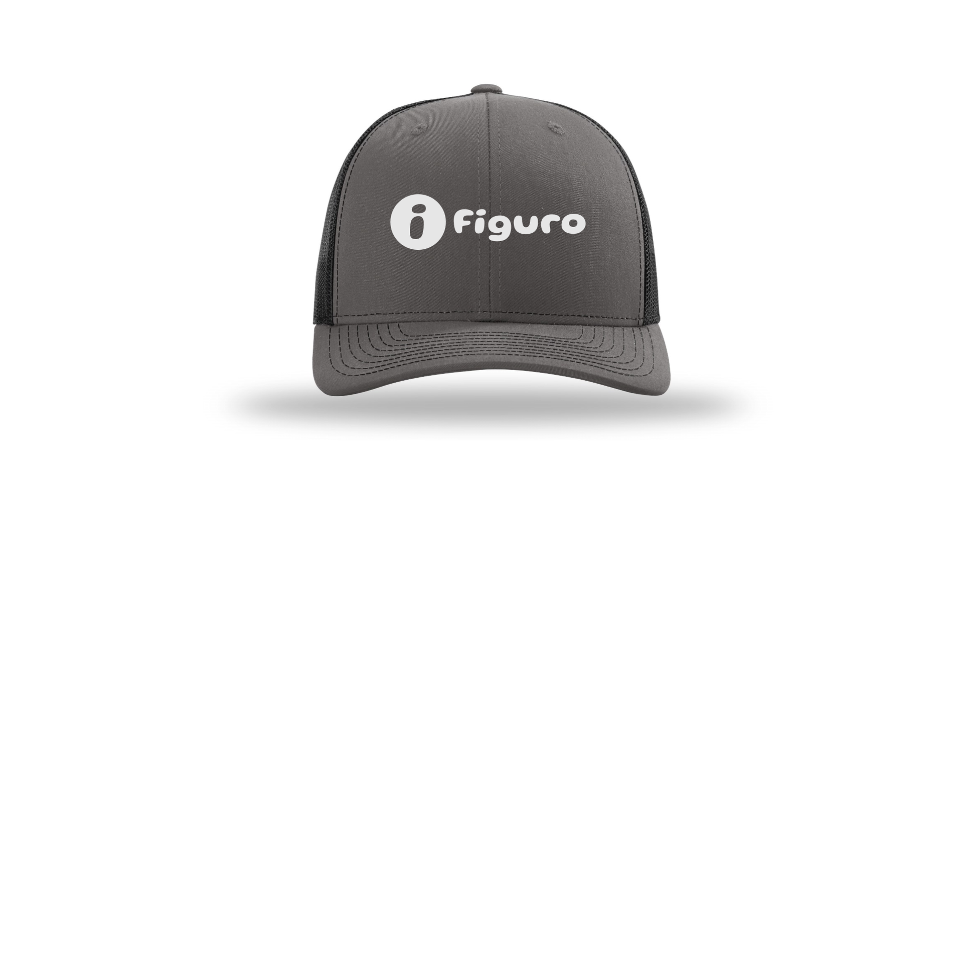 getfiguro-richardson-trucker-cap-embroidery-capfront-R112-charcoalblack-flat-front