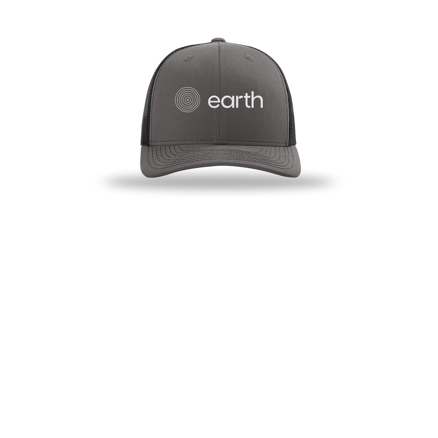 earthfuneral-richardson-trucker-cap-embroidery-capfront-R112-charcoalblack-flat-front