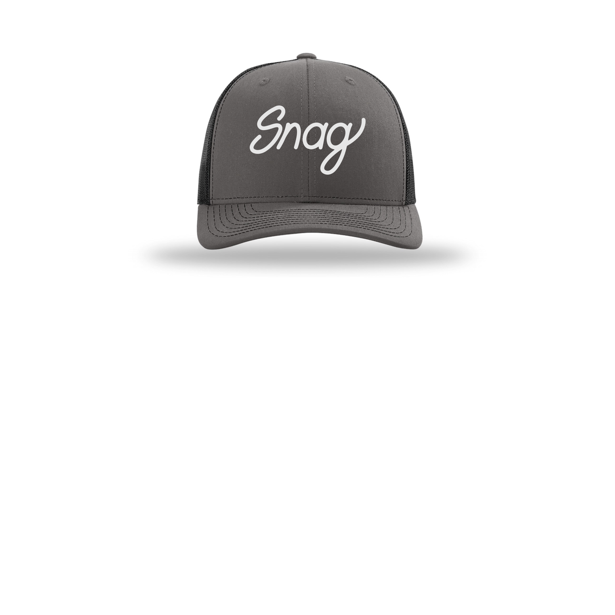 snagdelivery-richardson-trucker-cap-embroidery-capfront-R112-charcoalblack-flat-front