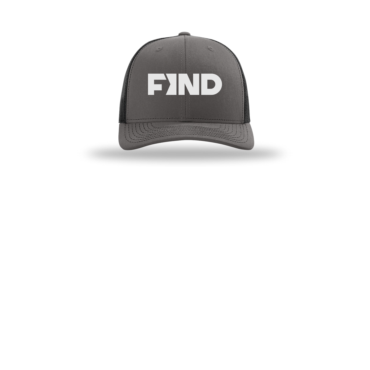 findrealestate-richardson-trucker-cap-embroidery-capfront-R112-charcoalblack-flat-front