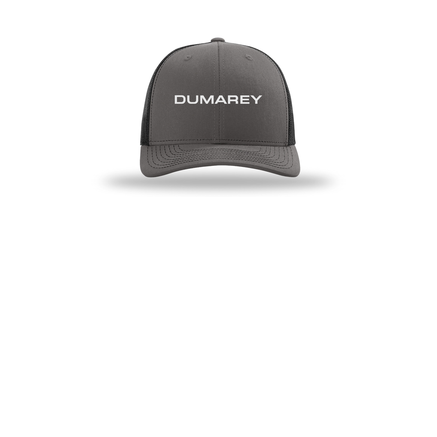 dumarey-richardson-trucker-cap-embroidery-capfront-R112-charcoalblack-flat-front