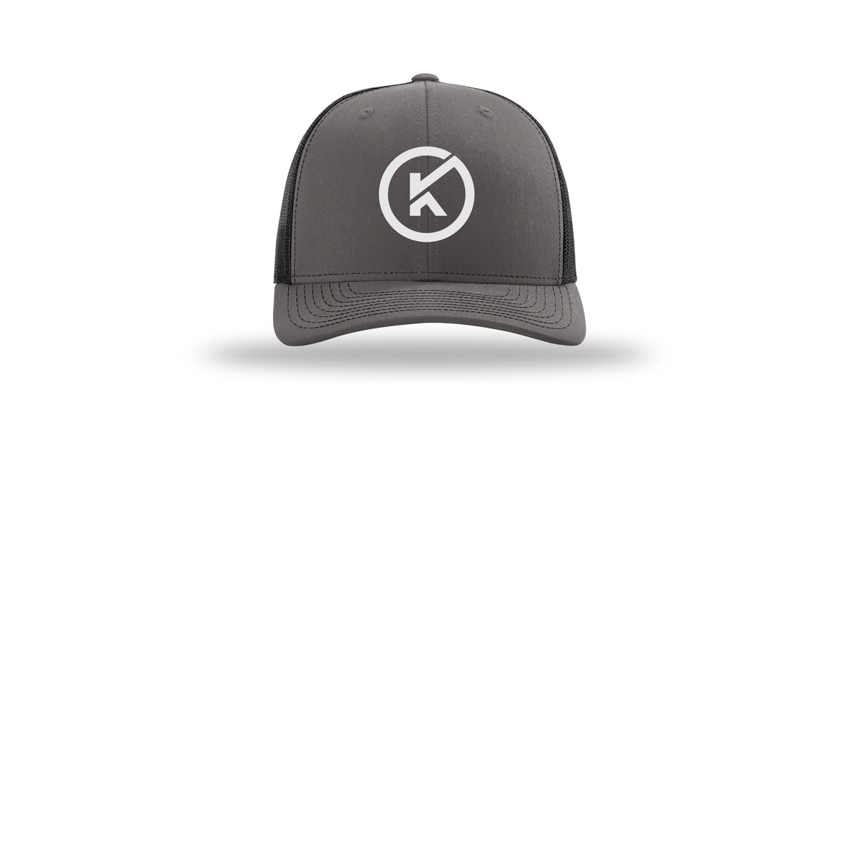 kitmanlabs-richardson-trucker-cap-embroidery-capfront-R112-charcoalblack-flat-front
