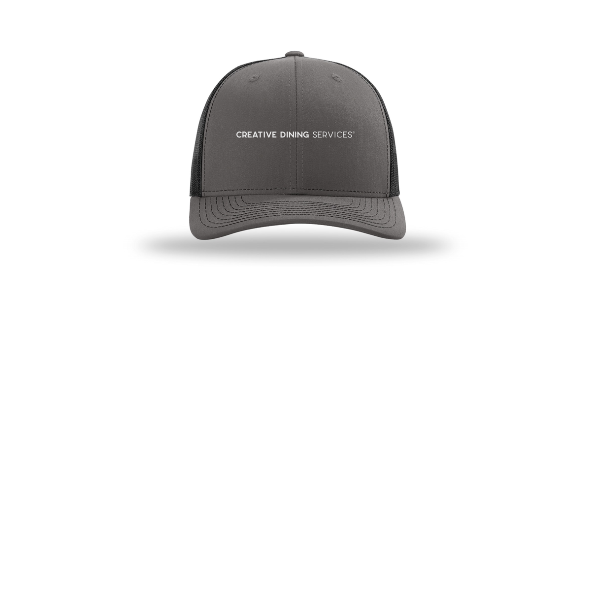 creativedining-richardson-trucker-cap-embroidery-capfront-R112-charcoalblack-flat-front
