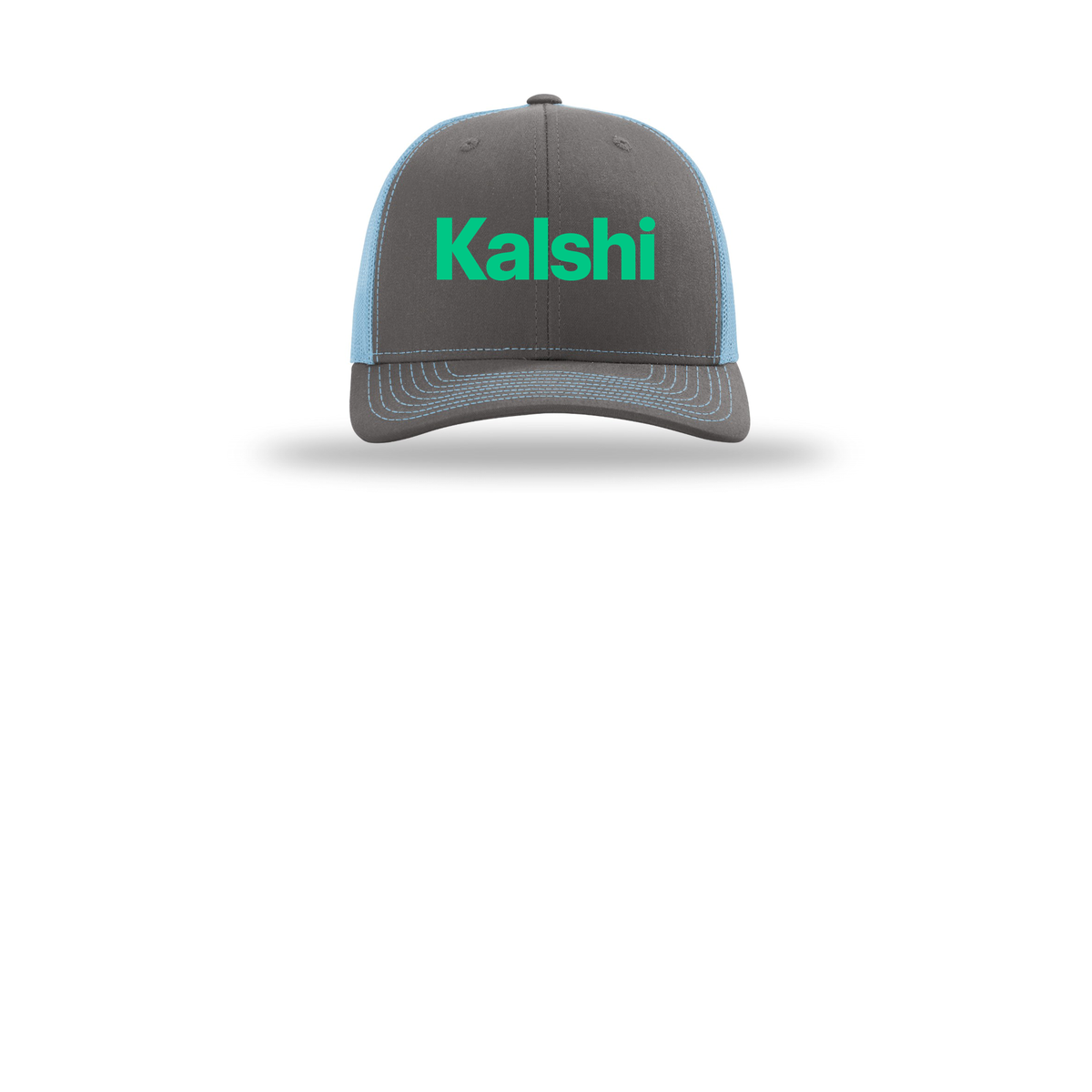 kalshi-richardson-trucker-cap-embroidery-capfront-R112-charcoalcolumbiablue-flat-front