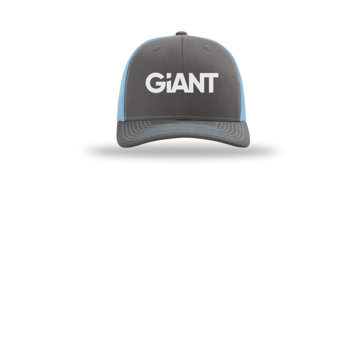 giantworldwide-richardson-trucker-cap-embroidery-capfront-R112-charcoalcolumbiablue-flat-front