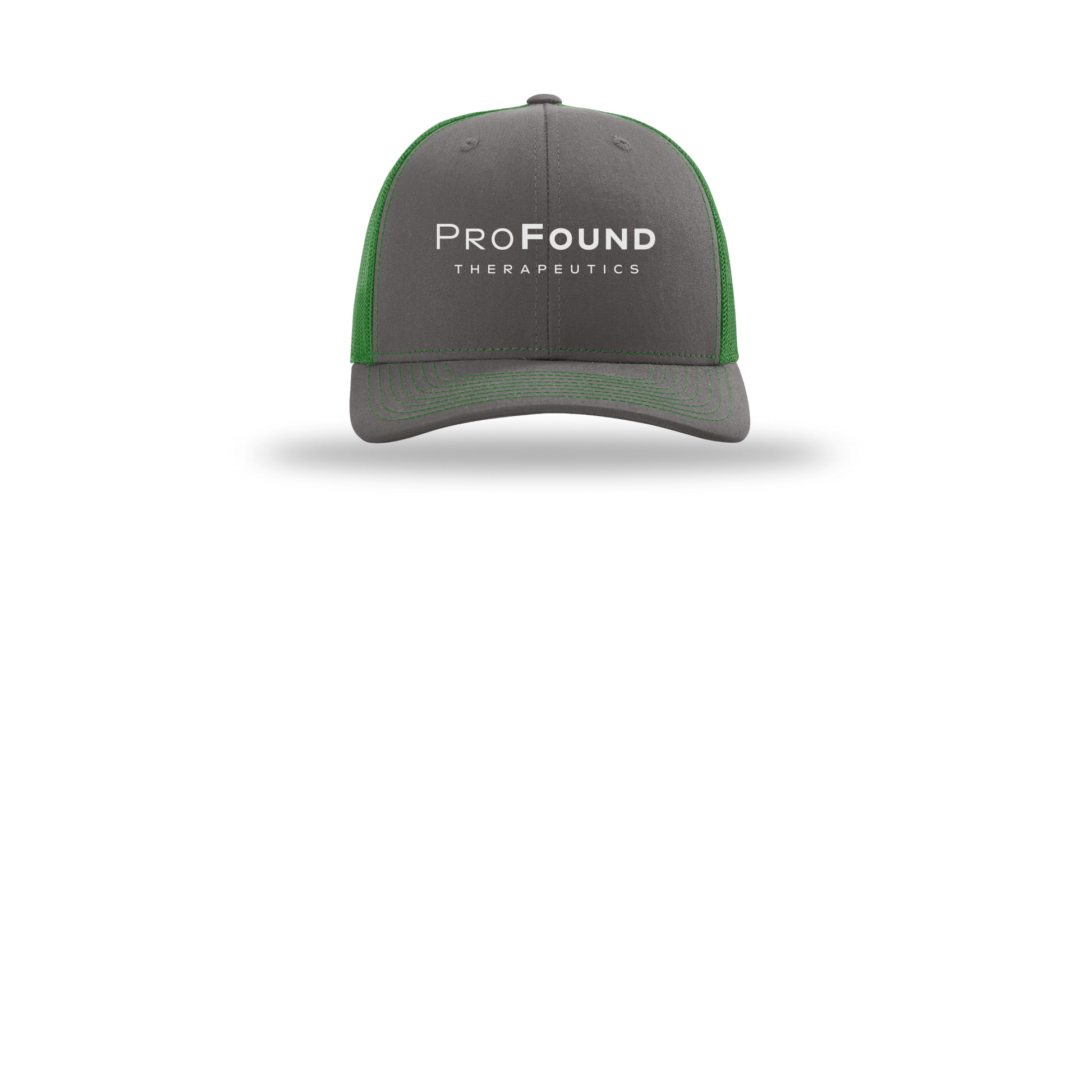 profoundtx-richardson-trucker-cap-embroidery-capfront-R112-charcoalkelly-flat-front