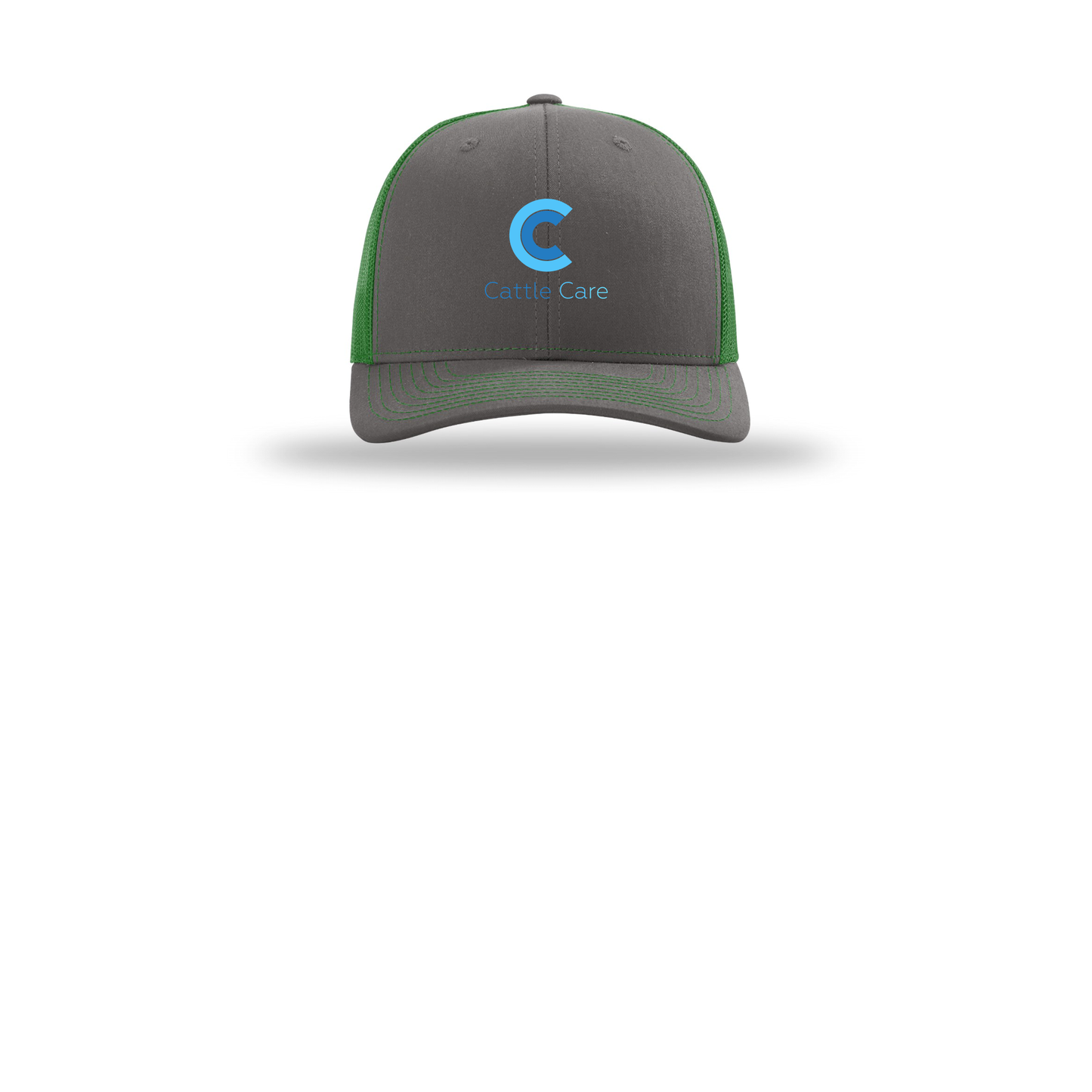 cattle-care-richardson-trucker-cap-embroidery-capfront-R112-charcoalkelly-flat-front