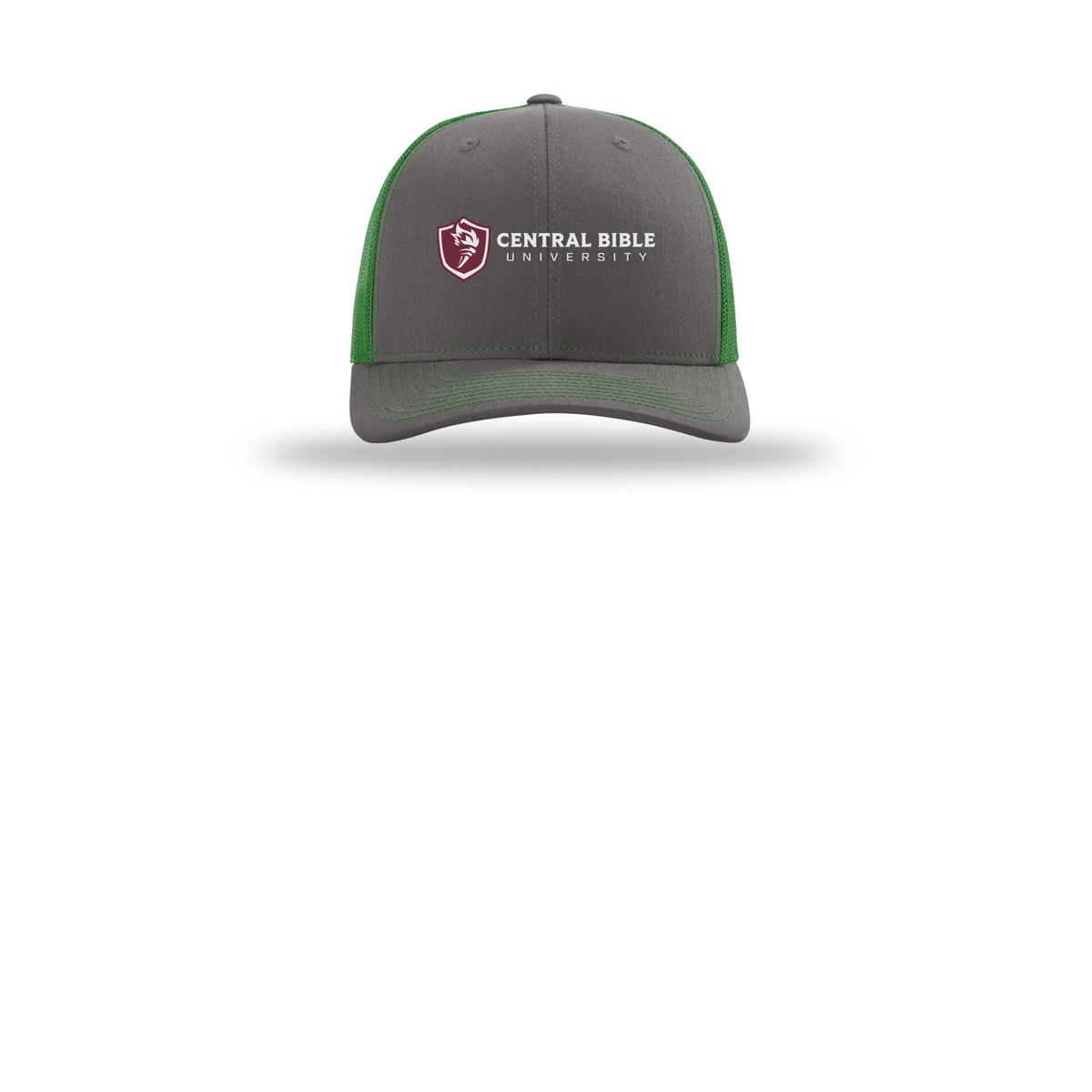 centralbible-richardson-trucker-cap-embroidery-capfront-R112-charcoalkelly-flat-front