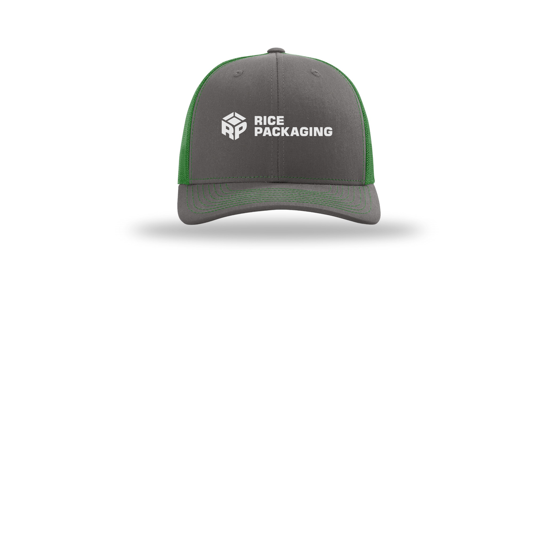 ricepackaging-richardson-trucker-cap-embroidery-capfront-R112-charcoalkelly-flat-front