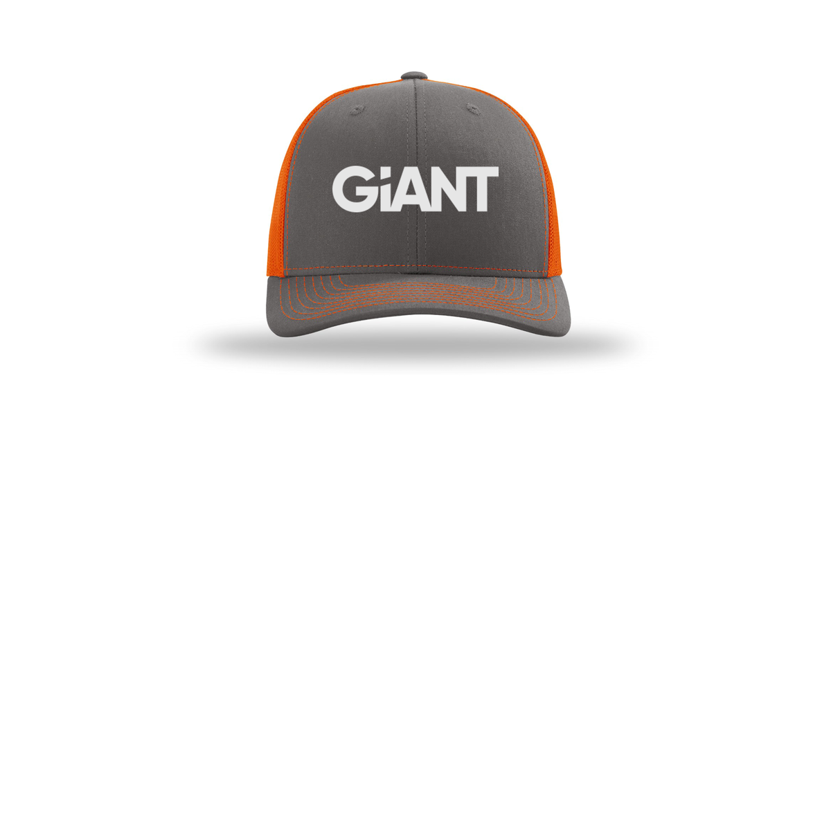 giantworldwide-richardson-trucker-cap-embroidery-capfront-R112-charcoalorange-flat-front