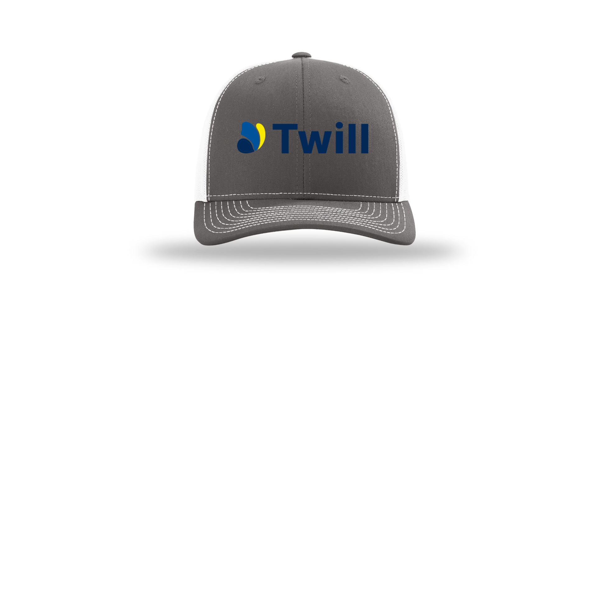 withtwill-richardson-trucker-cap-embroidery-capfront-R112-charcoalwhite-flat-front