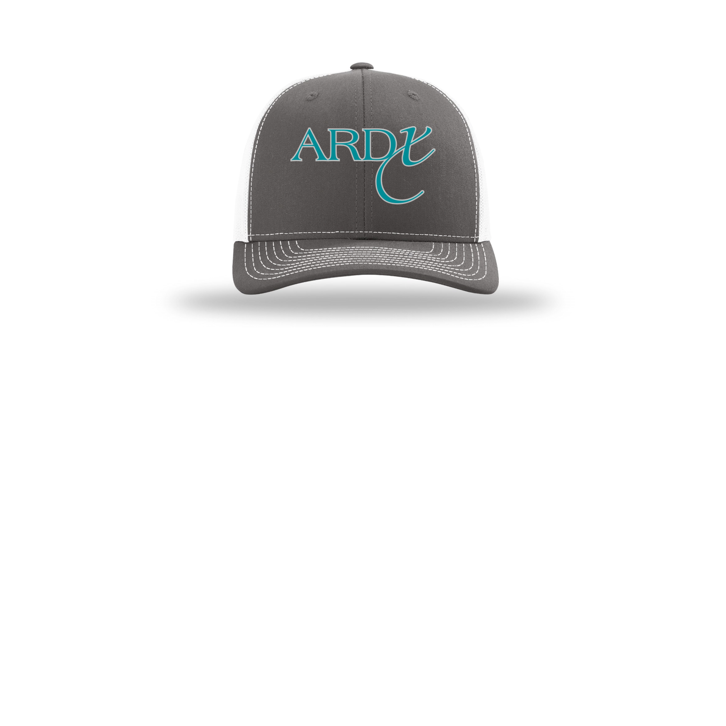 ardx-richardson-trucker-cap-embroidery-capfront-R112-charcoalwhite-flat-front