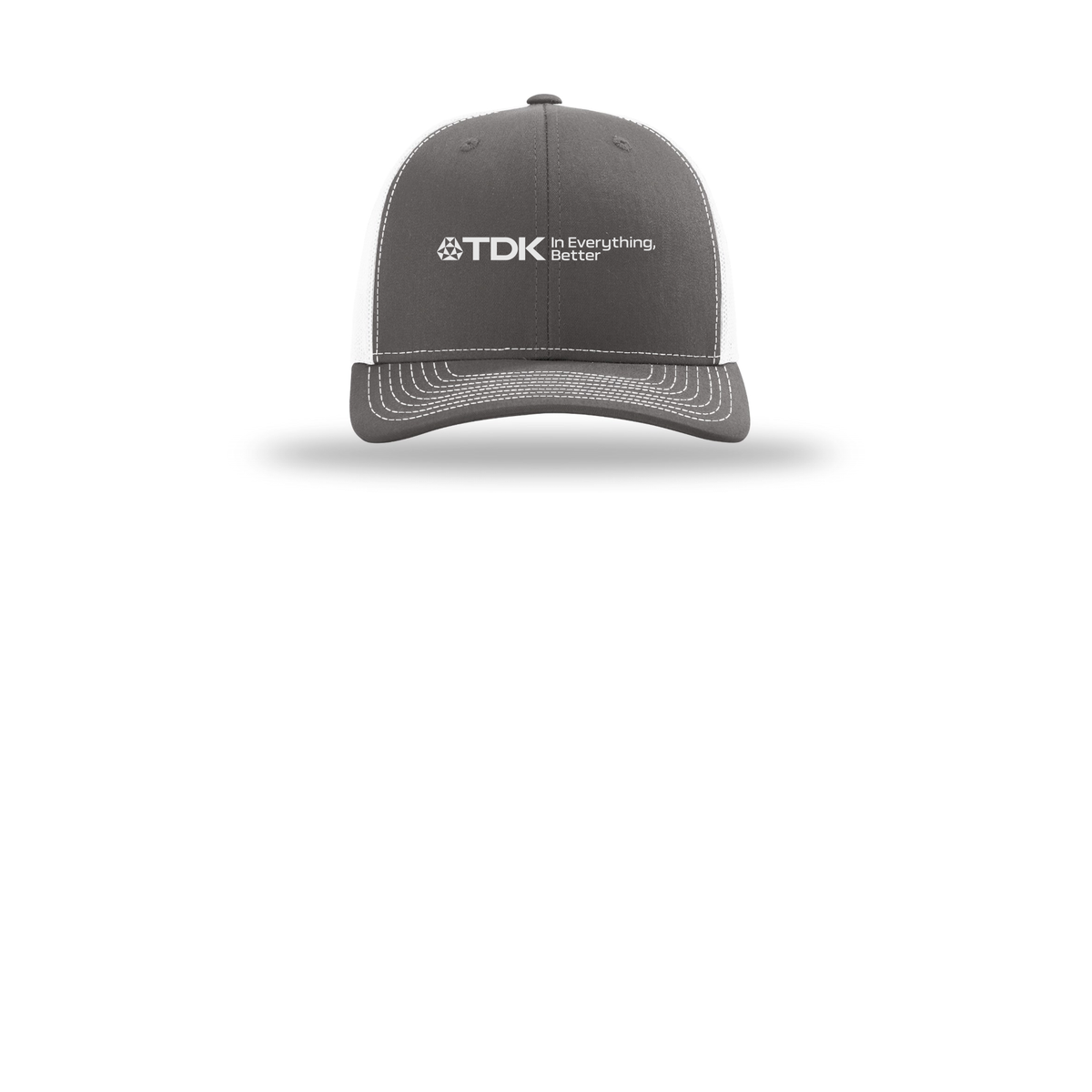 tdk-richardson-trucker-cap-embroidery-capfront-R112-charcoalwhite-flat-front