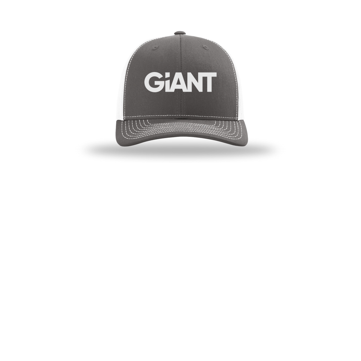 giantworldwide-richardson-trucker-cap-embroidery-capfront-R112-charcoalwhite-flat-front