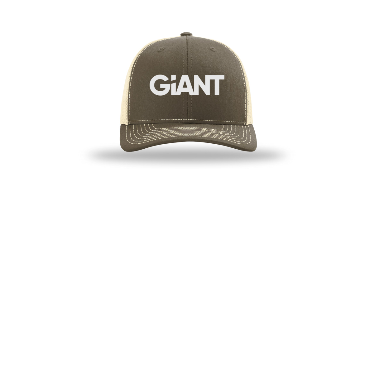 giantworldwide-richardson-trucker-cap-embroidery-capfront-R112-chocolatechipbirch-flat-front