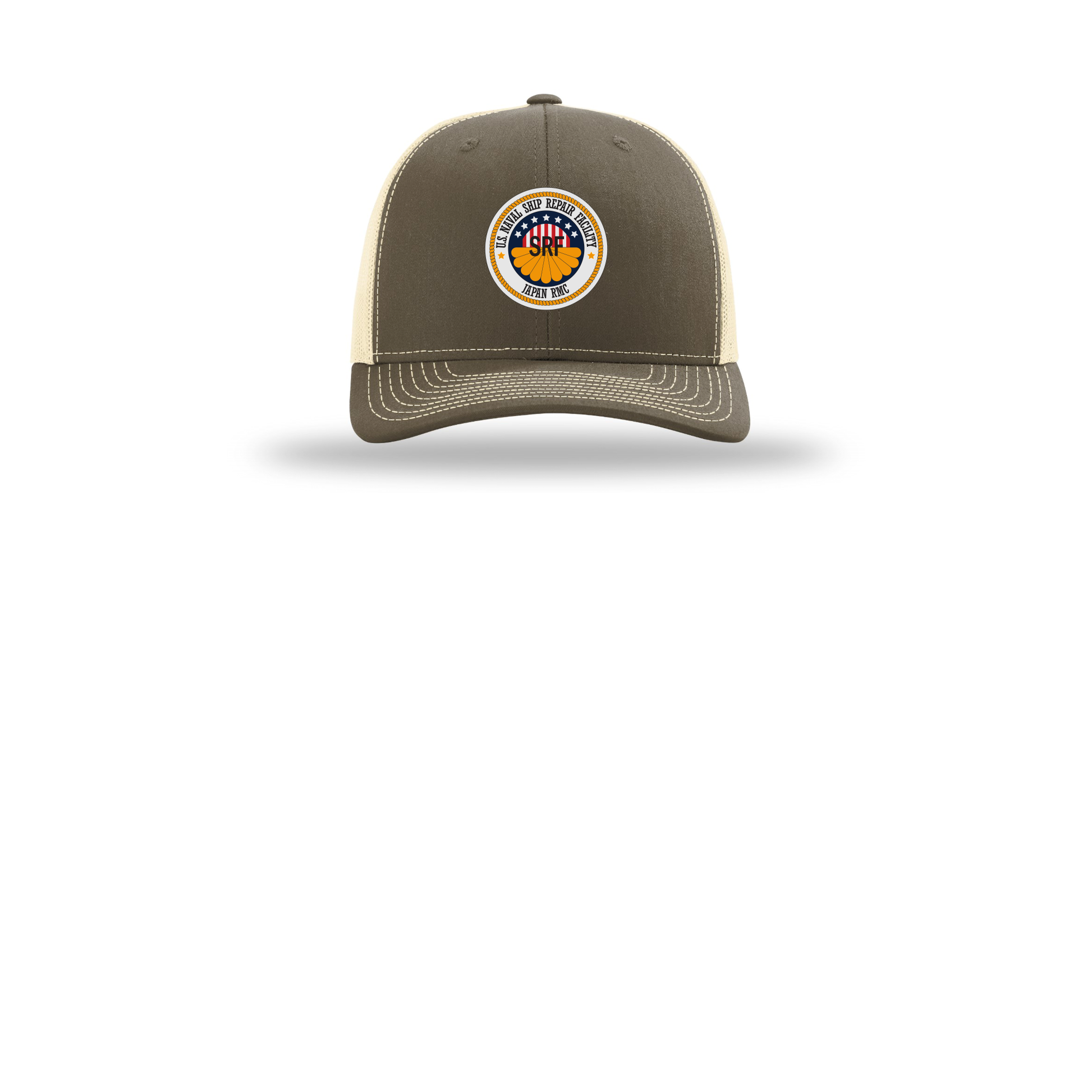 srf-jrmc-richardson-trucker-cap-embroidery-capfront-R112-chocolatechipbirch-flat-front