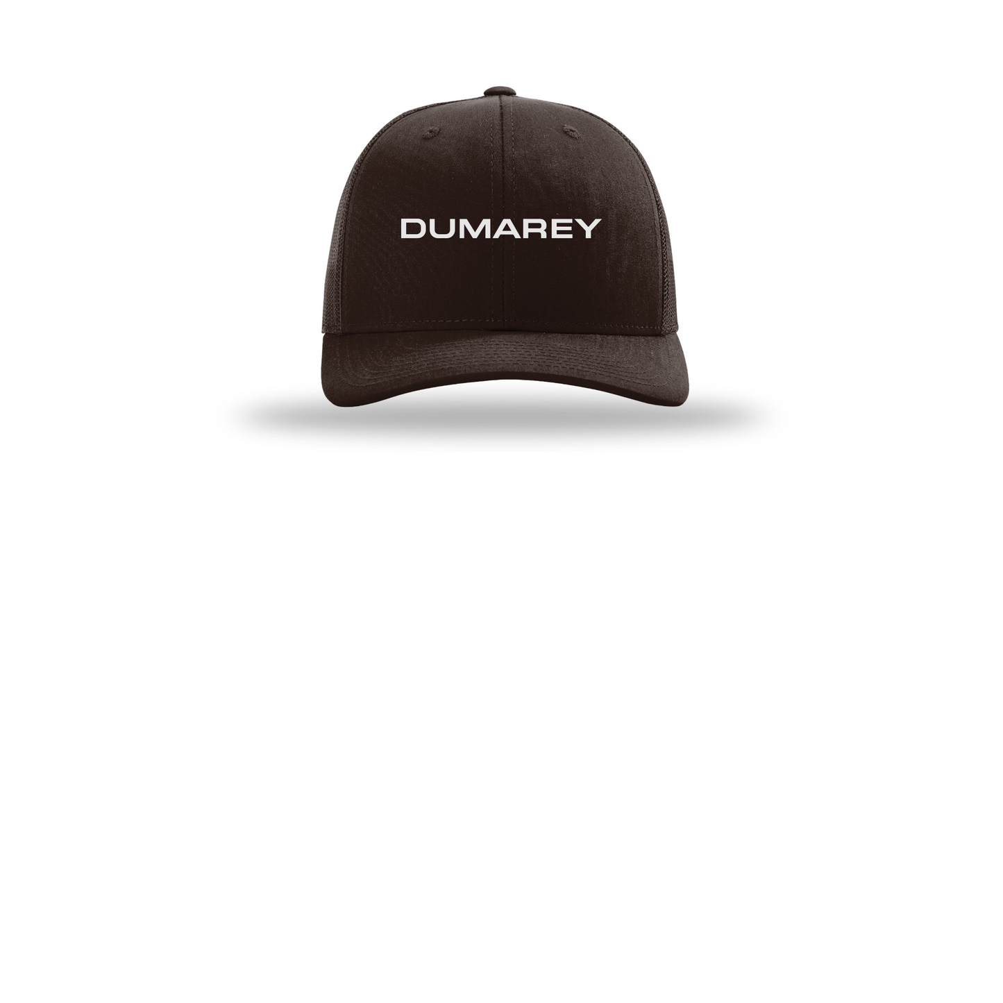 dumarey-richardson-trucker-cap-embroidery-capfront-R112-coffee-flat-front