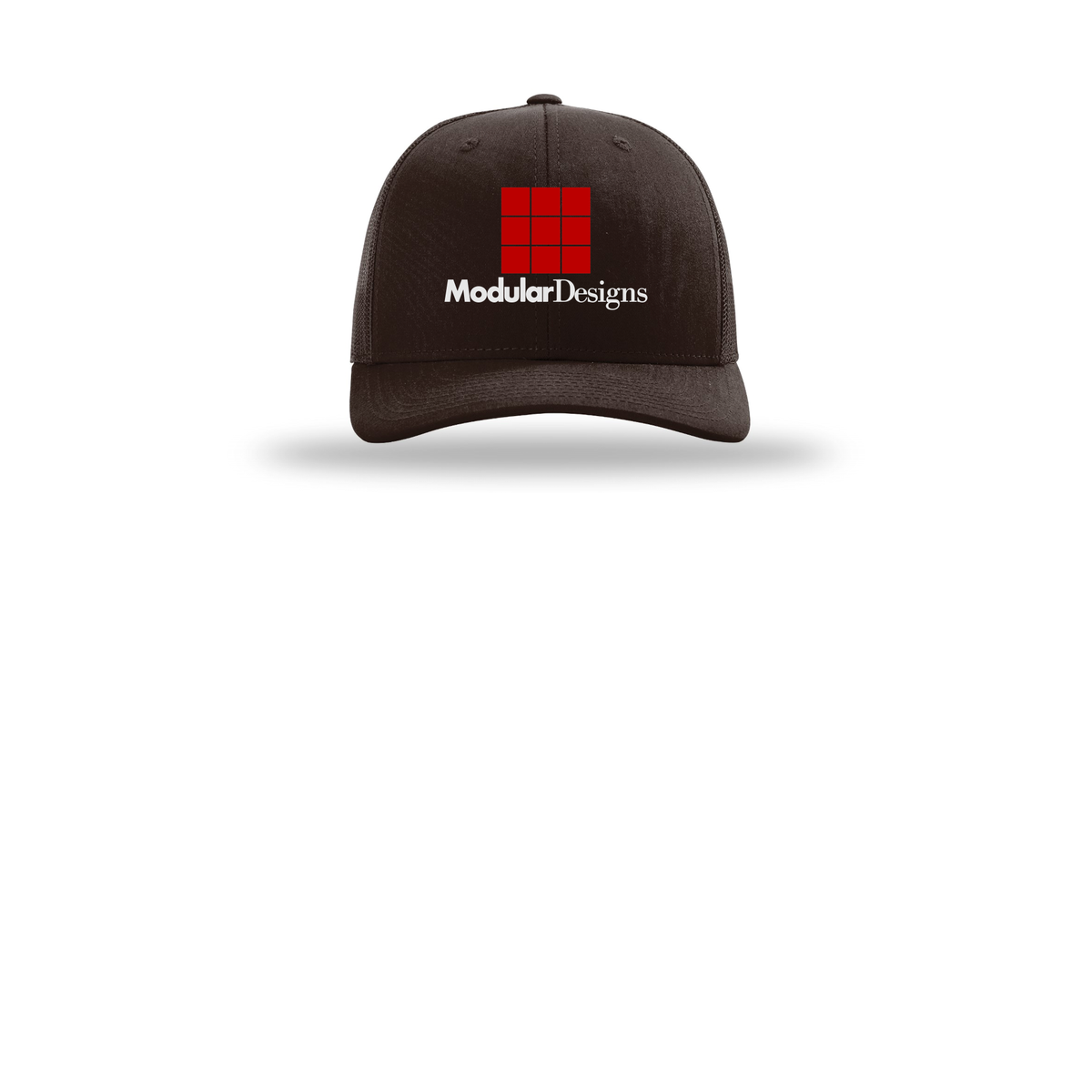 modulardesignsflooring-richardson-trucker-cap-embroidery-capfront-R112-coffee-flat-front