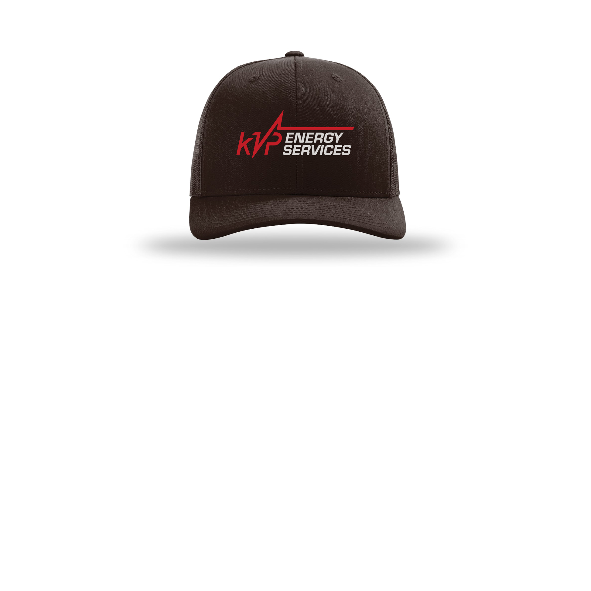 kvpenergy-richardson-trucker-cap-embroidery-capfront-R112-coffee-flat-front