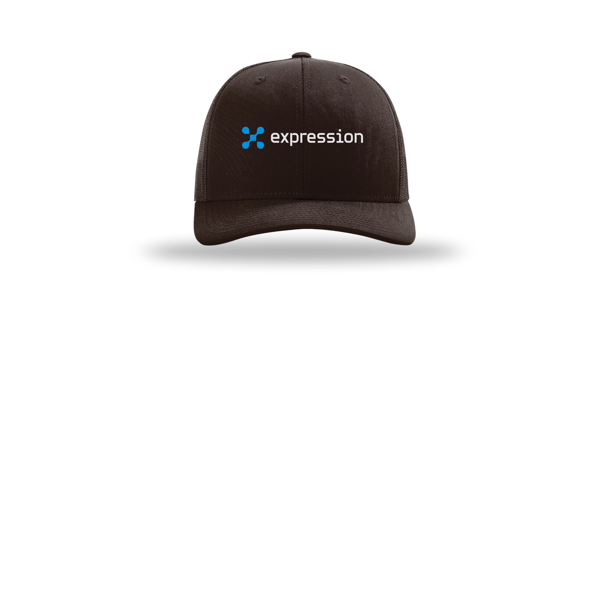 expr-richardson-trucker-cap-embroidery-capfront-R112-coffee-flat-front