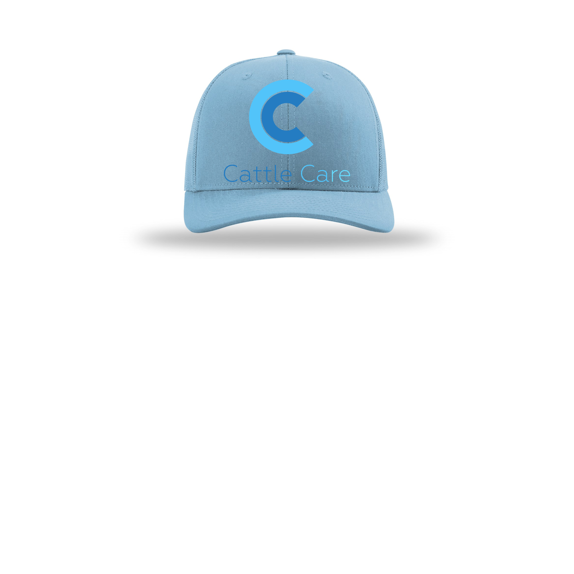 cattle-care-richardson-trucker-cap-embroidery-capfront-R112-columbiablue-flat-front