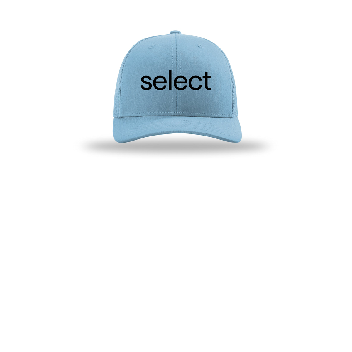 meetselect-richardson-trucker-cap-embroidery-capfront-R112-columbiablue-flat-front