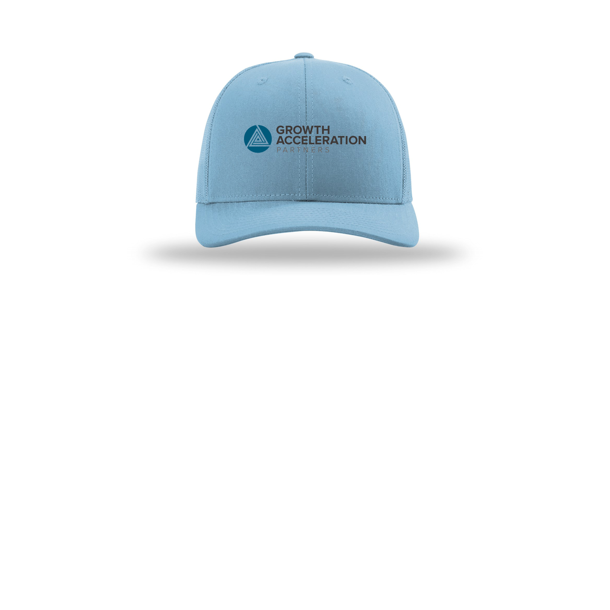growthaccelerationpartners-richardson-trucker-cap-embroidery-capfront-R112-columbiablue-flat-front