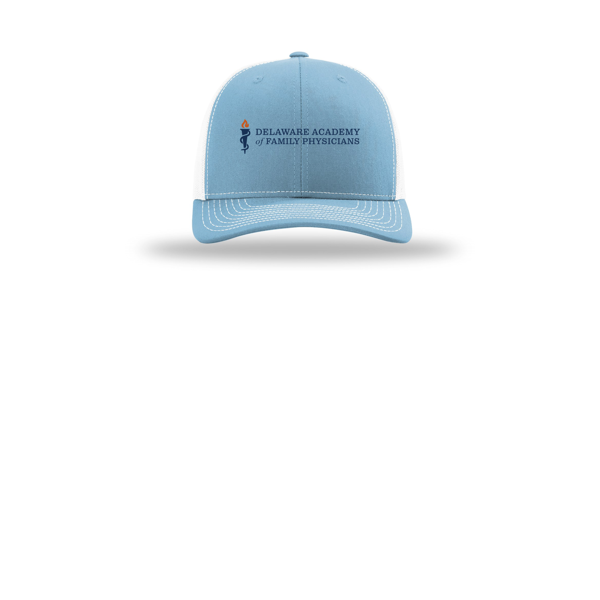 delfamdoc-richardson-trucker-cap-embroidery-capfront-R112-columbiabluewhite-flat-front