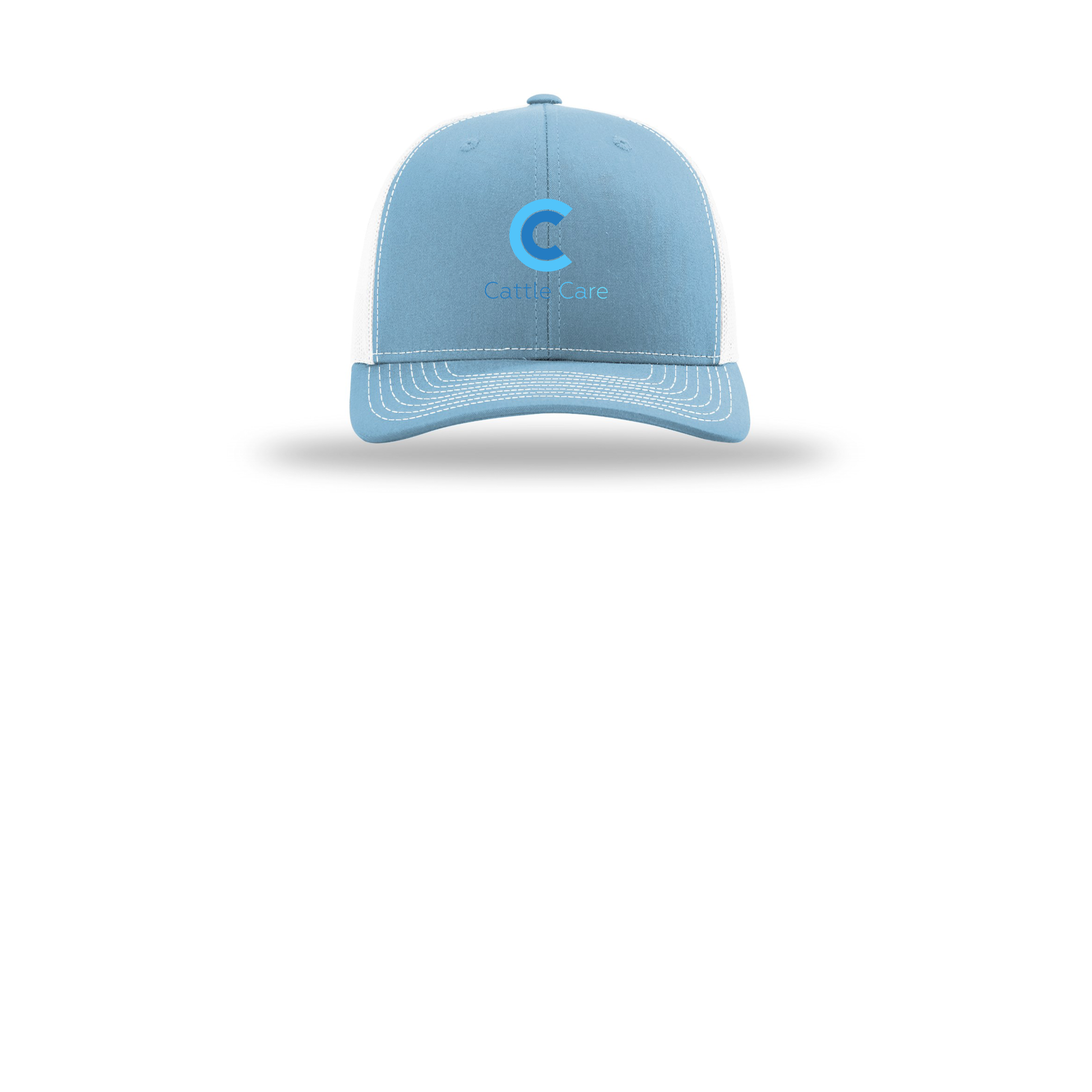 cattle-care-richardson-trucker-cap-embroidery-capfront-R112-columbiabluewhite-flat-front