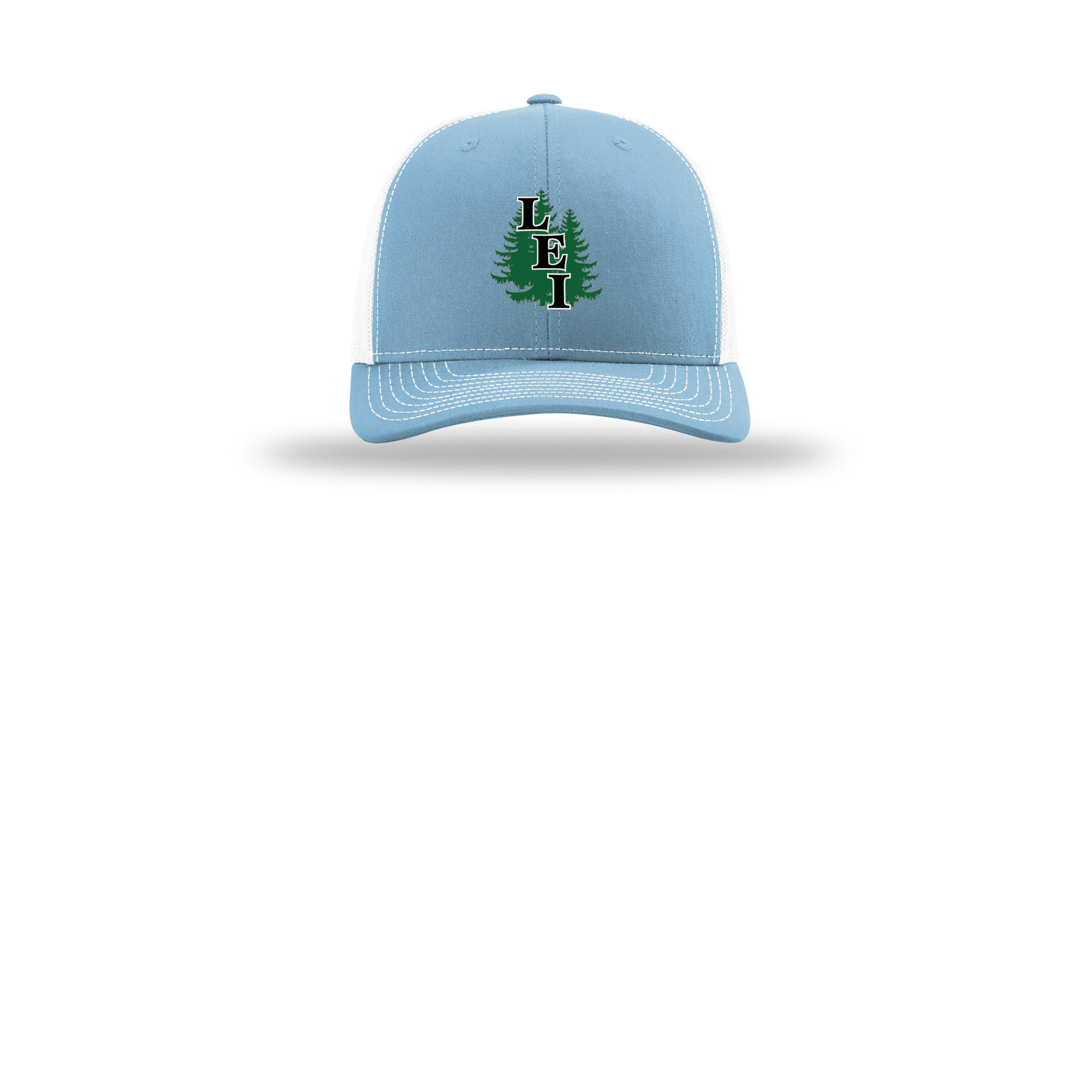 leisite-richardson-trucker-cap-embroidery-capfront-R112-columbiabluewhite-flat-front