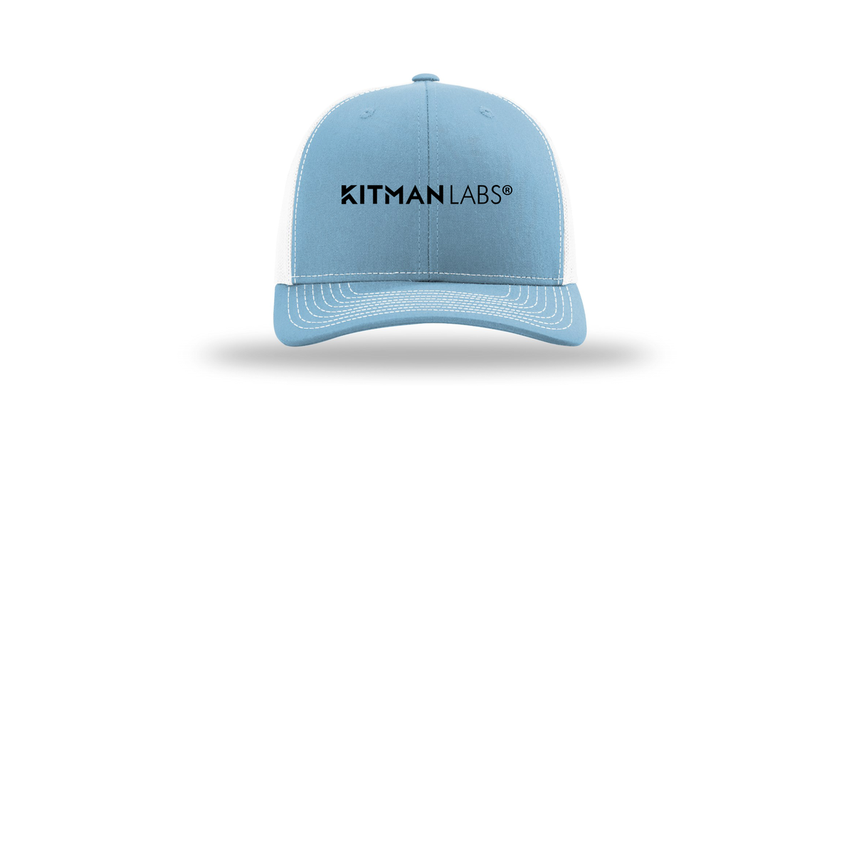 kitmanlabs-richardson-trucker-cap-embroidery-capfront-R112-columbiabluewhite-flat-front