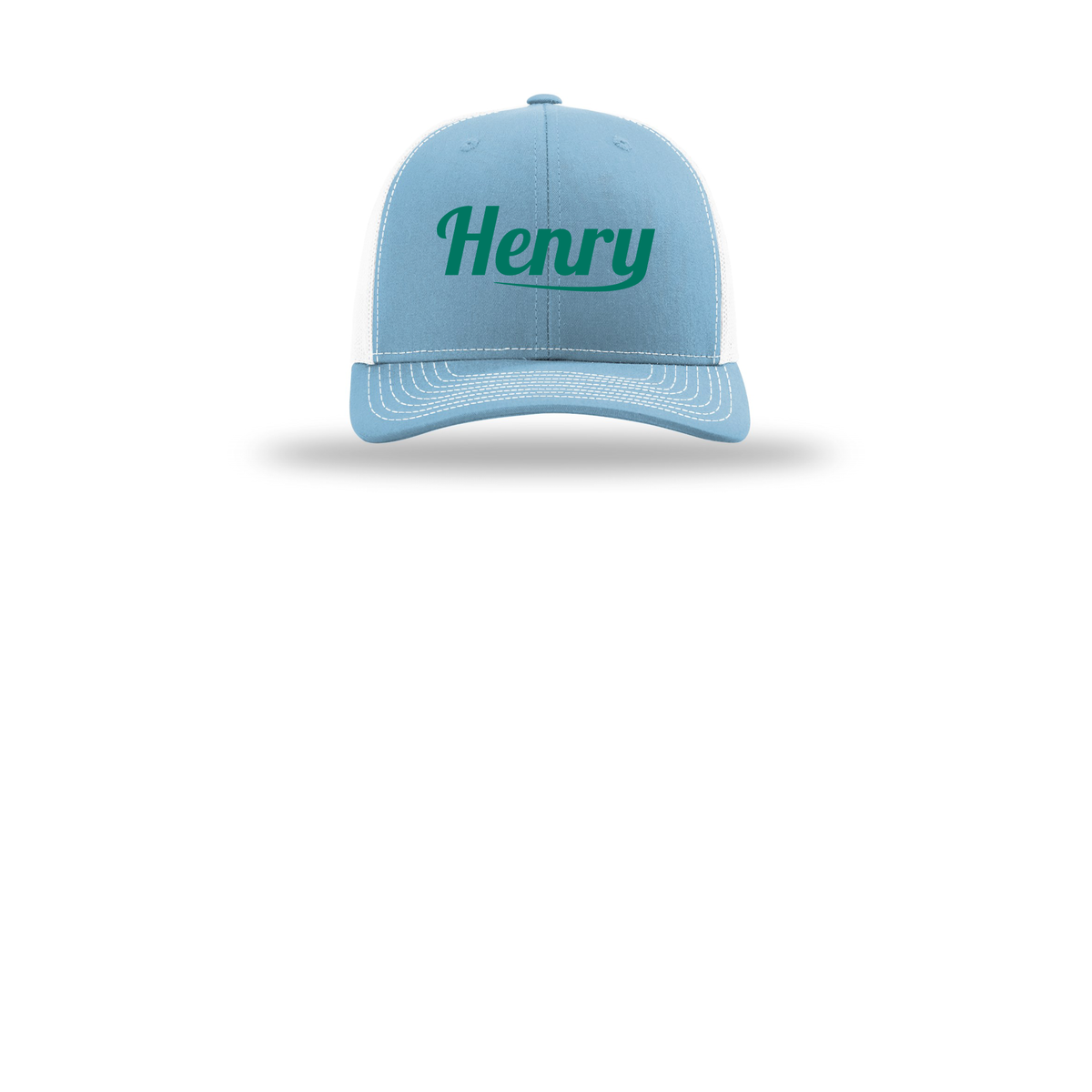 henrymeds-richardson-trucker-cap-embroidery-capfront-R112-columbiabluewhite-flat-front