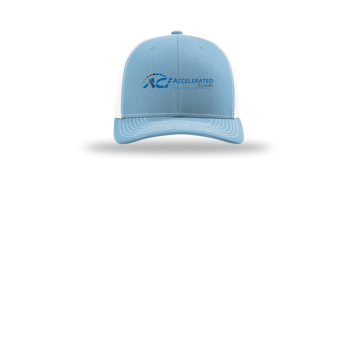 accelclaims-richardson-trucker-cap-embroidery-capfront-R112-columbiabluewhite-flat-front
