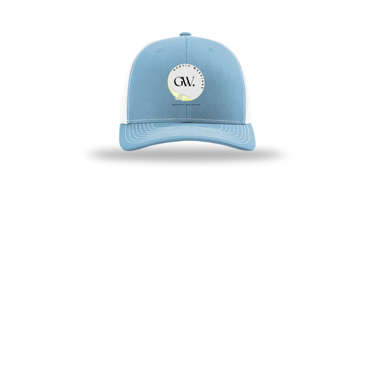 gentle-warriors-richardson-trucker-cap-embroidery-capfront-R112-columbiabluewhite-flat-front