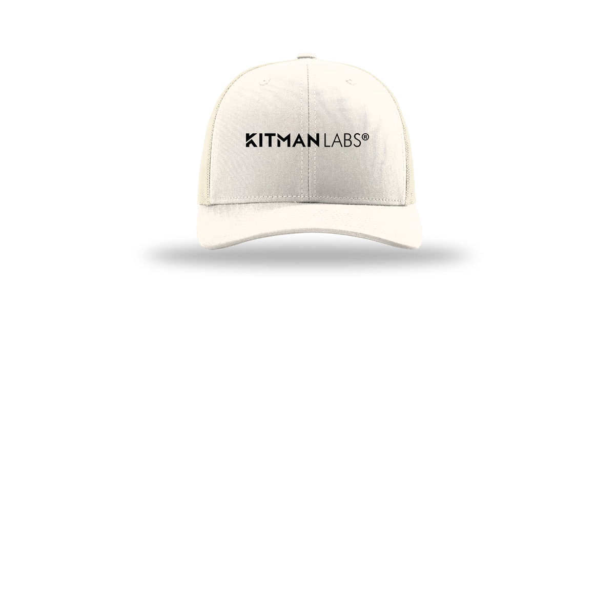 kitmanlabs-richardson-trucker-cap-embroidery-capfront-R112-cream-flat-front