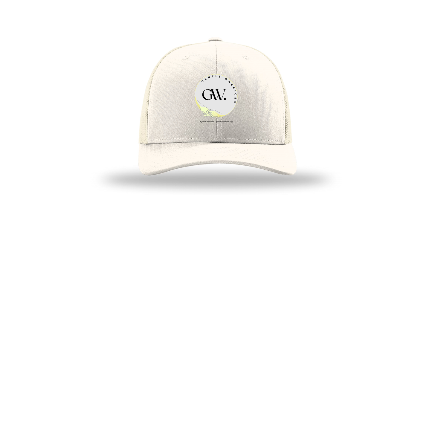 gentle-warriors-richardson-trucker-cap-embroidery-capfront-R112-cream-flat-front