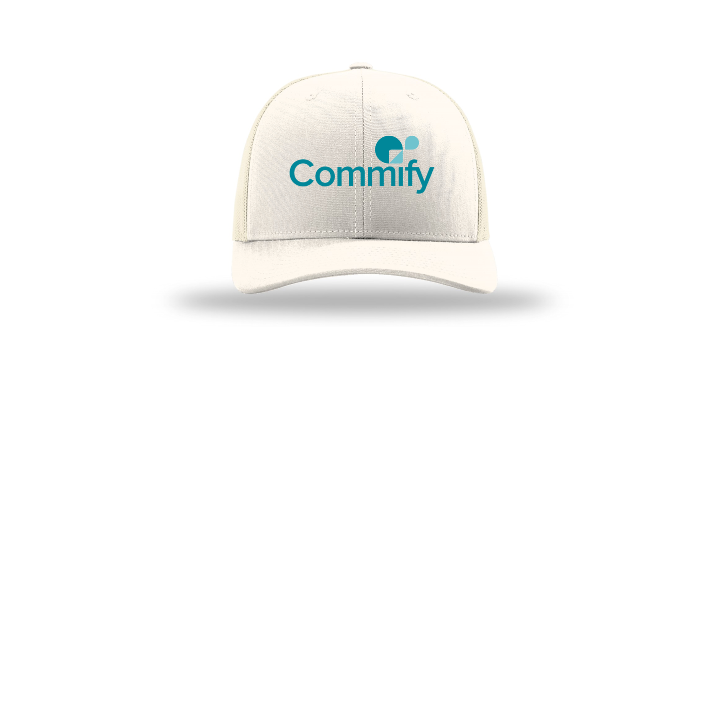 commify-richardson-trucker-cap-embroidery-capfront-R112-cream-flat-front