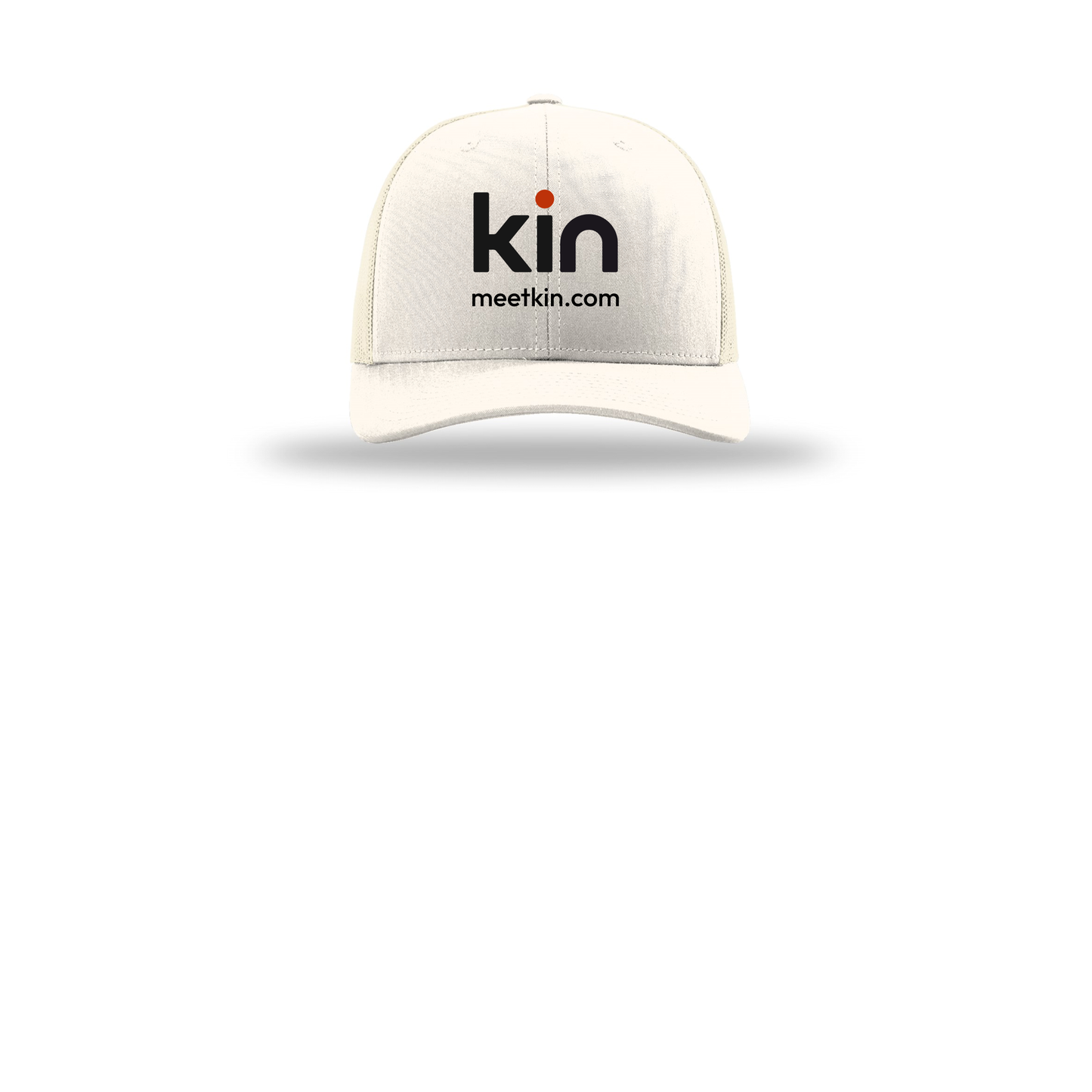 kin-richardson-trucker-cap-embroidery-capfront-R112-cream-flat-front
