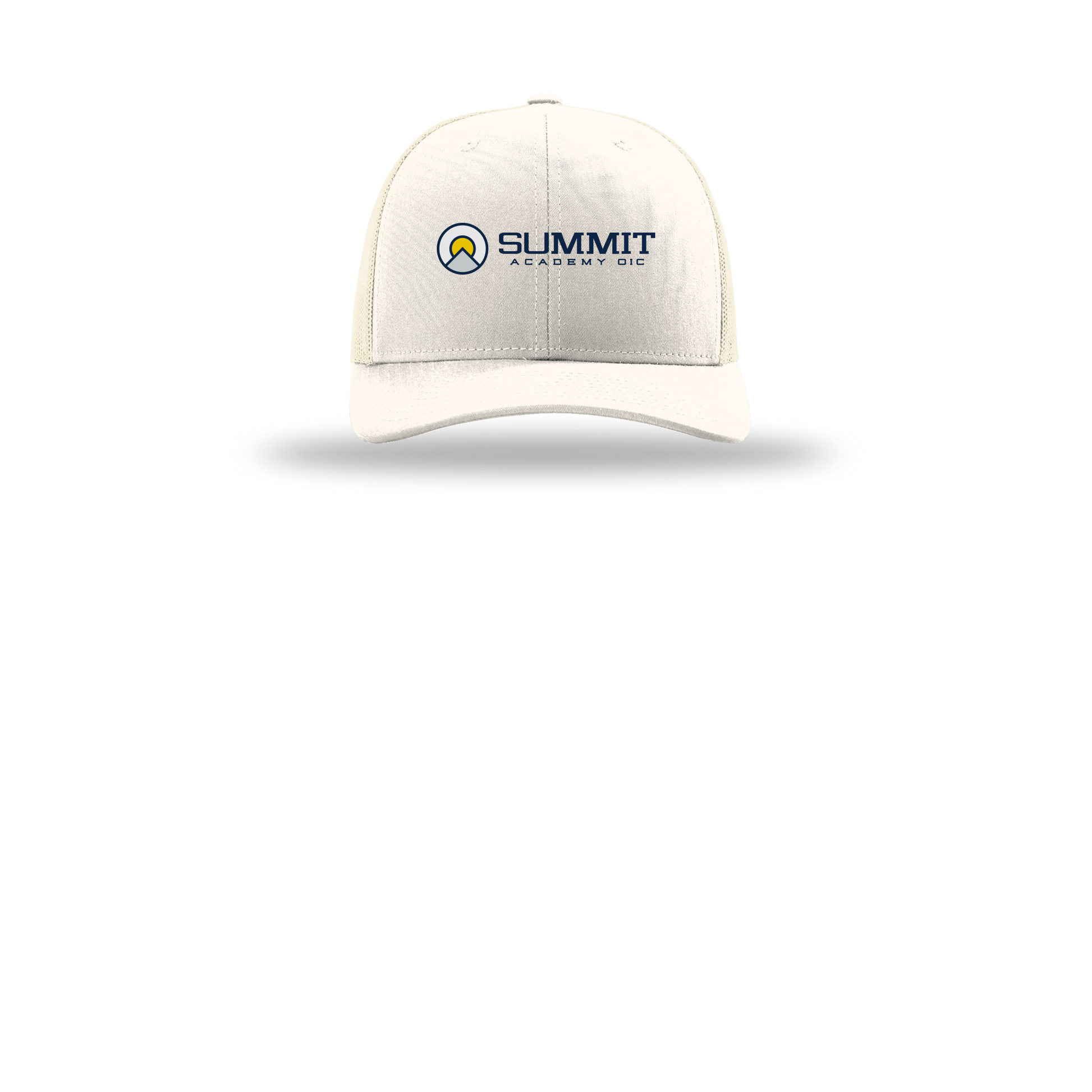 saoic-richardson-trucker-cap-embroidery-capfront-R112-cream-flat-front