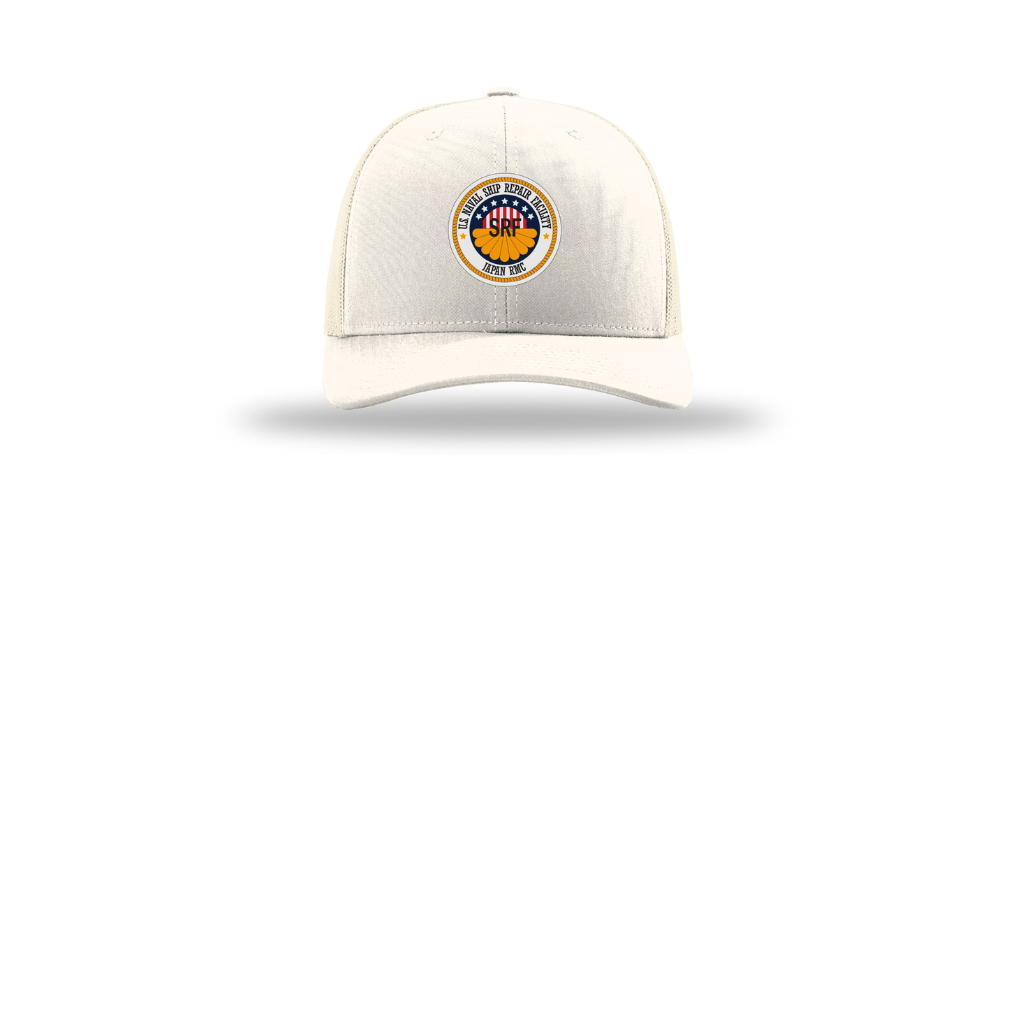 srf-jrmc-richardson-trucker-cap-embroidery-capfront-R112-cream-flat-front