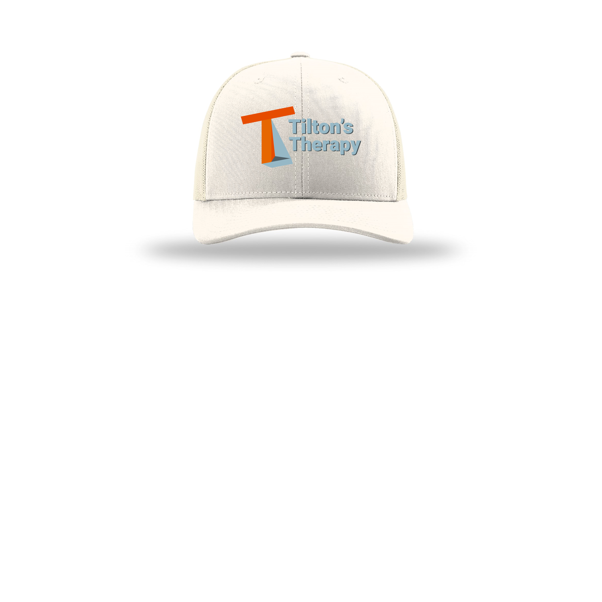 tiltonstherapy-richardson-trucker-cap-embroidery-capfront-R112-cream-flat-front