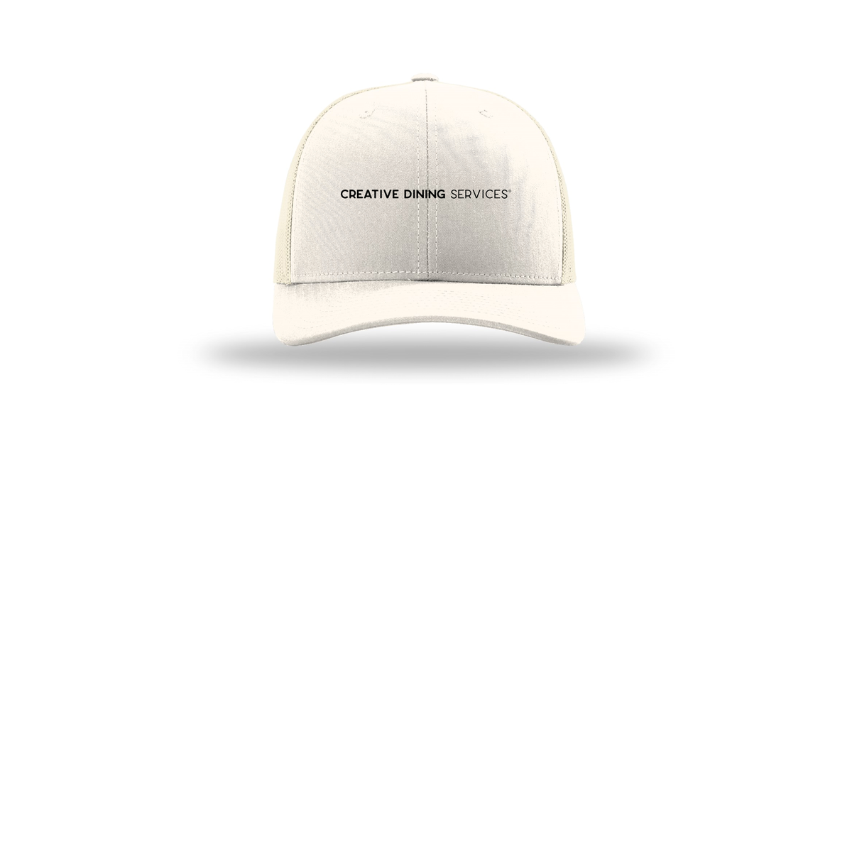 creativedining-richardson-trucker-cap-embroidery-capfront-R112-cream-flat-front